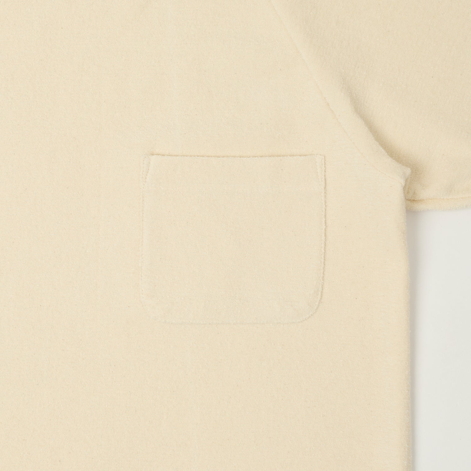 Heimat Raglan Sleeve Terry T-Shirt - Seashell