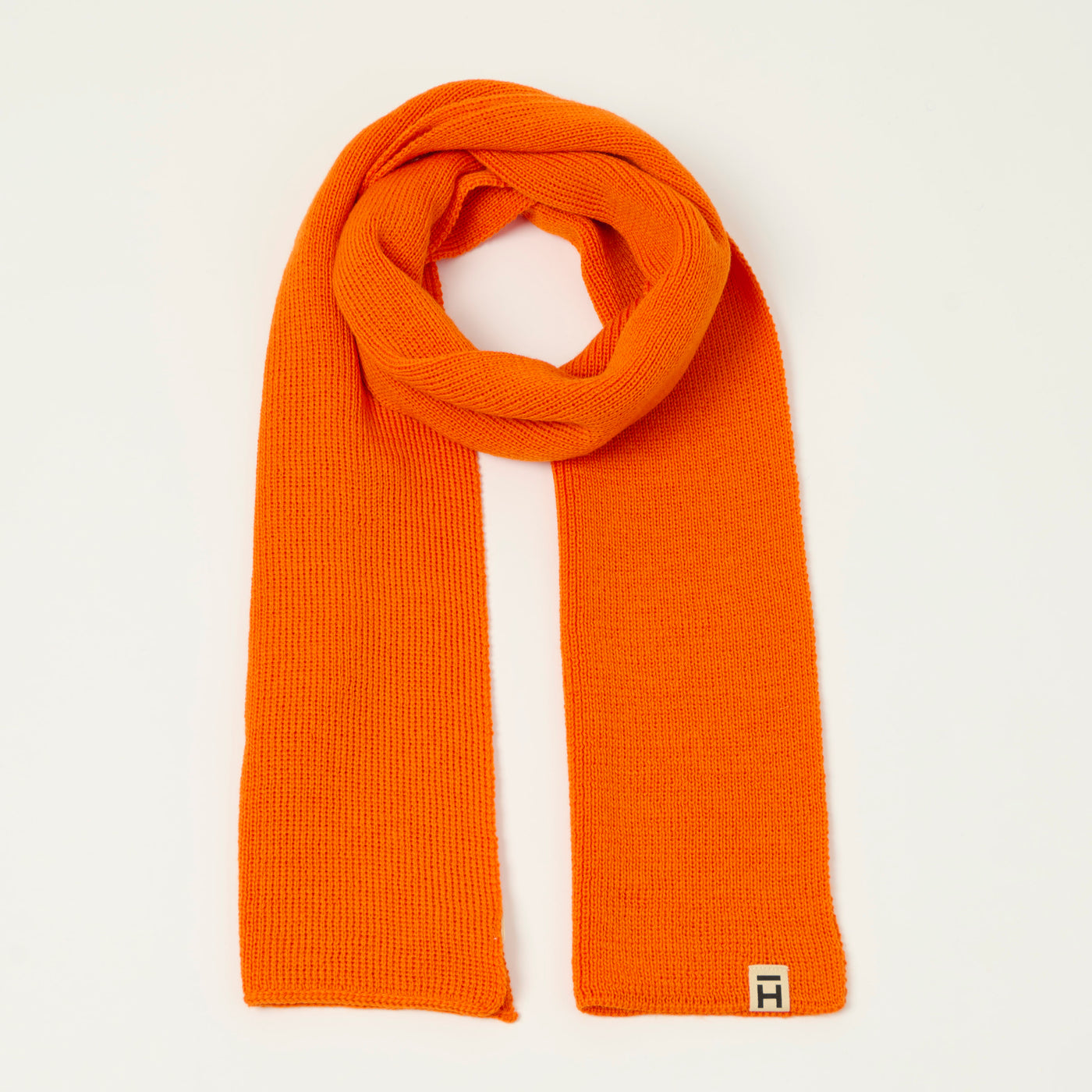 Heimat 'Schal' Wool Scarf - Rescue Orange