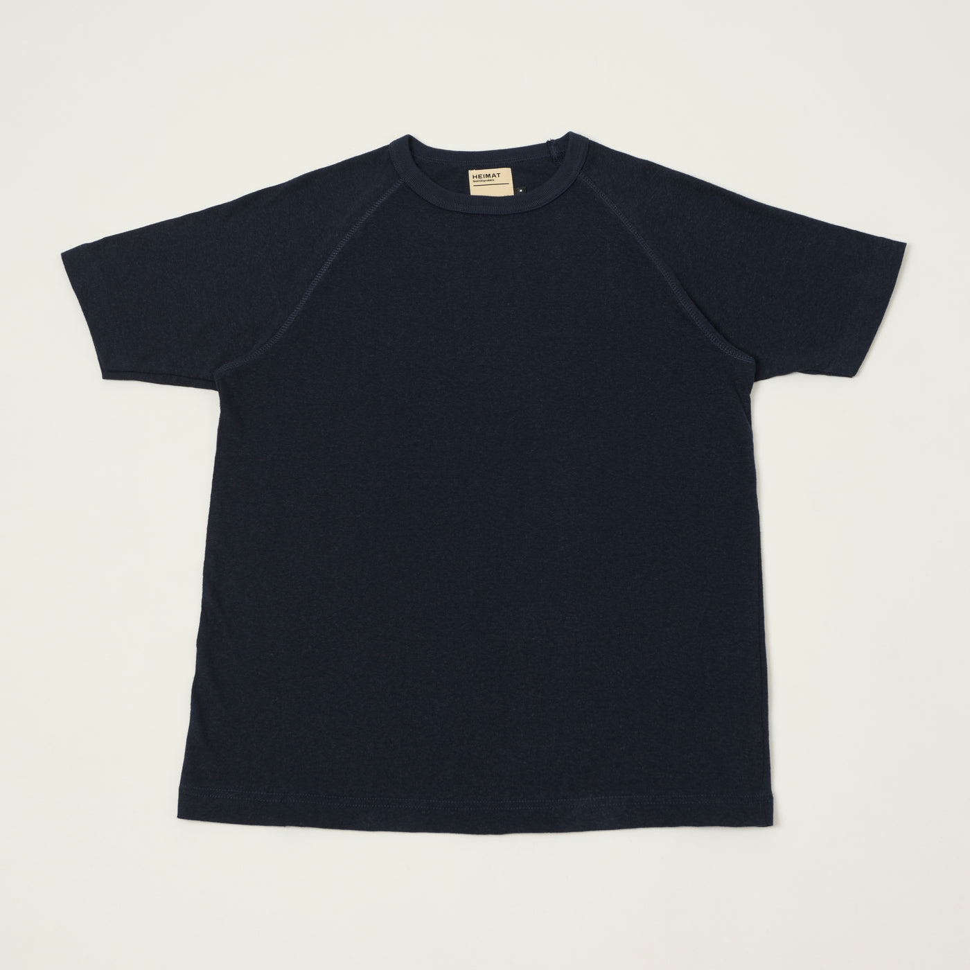 Heimat Raglan Sleeve Cotton Hemp T-Shirt - Ink