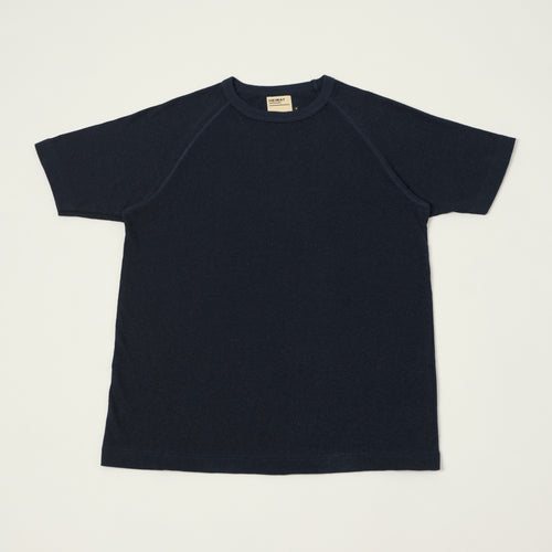 Heimat Raglan Sleeve Cotton Hemp T-Shirt - Ink