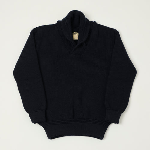 Heimat 'Eiger' Shawl Collar Pullover - Ink