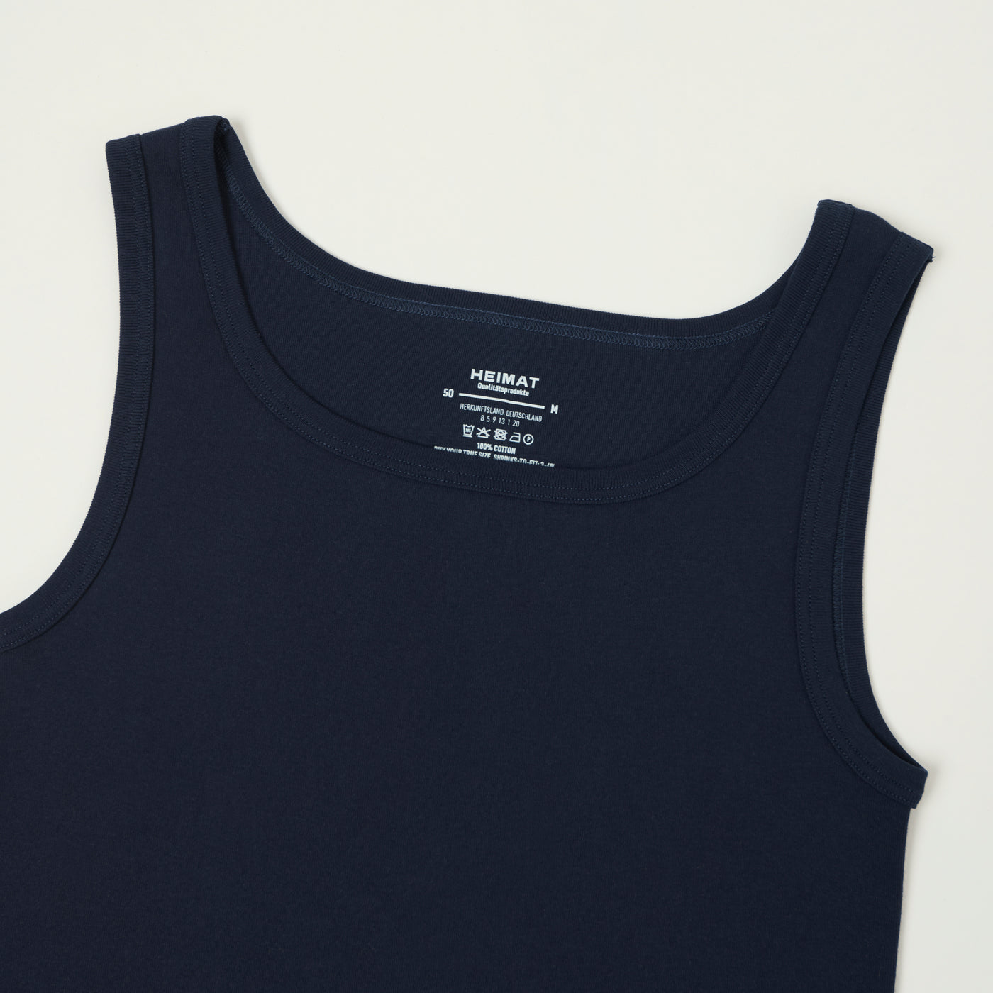 Heimat Fine Ribbed Vest - Ink