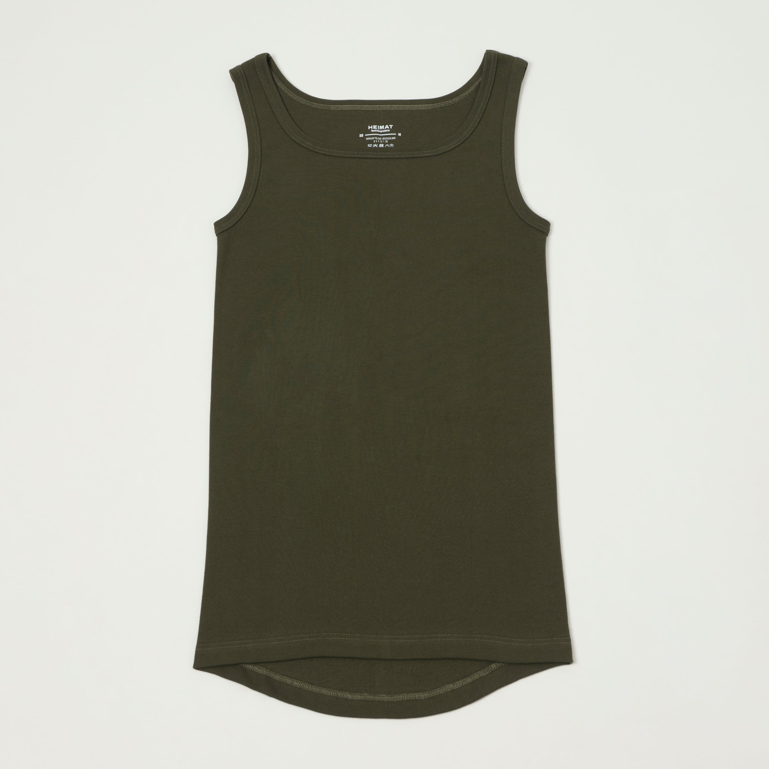 Heimat Fine Ribbed Vest - Military Green