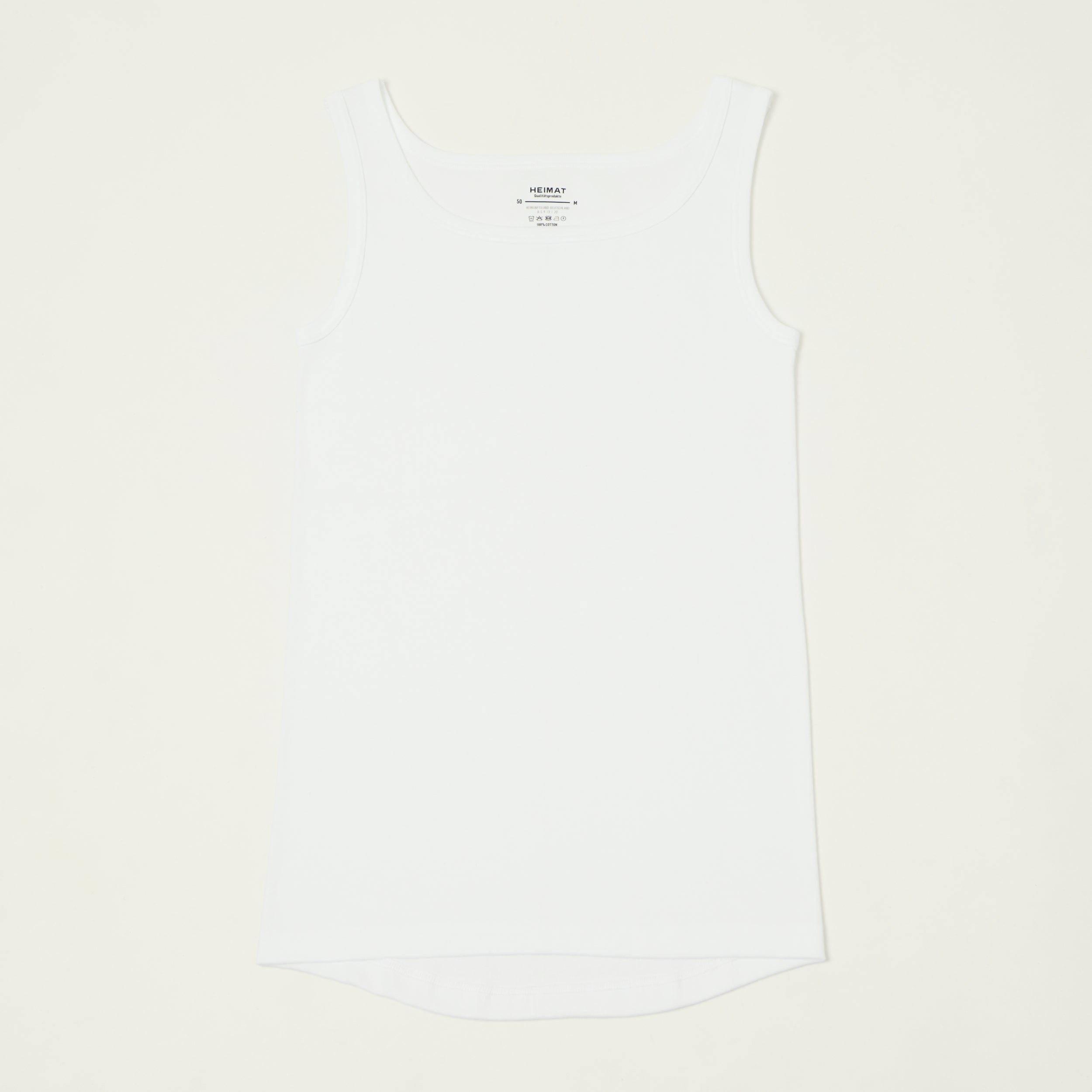 Heimat Fine Ribbed Vest - White