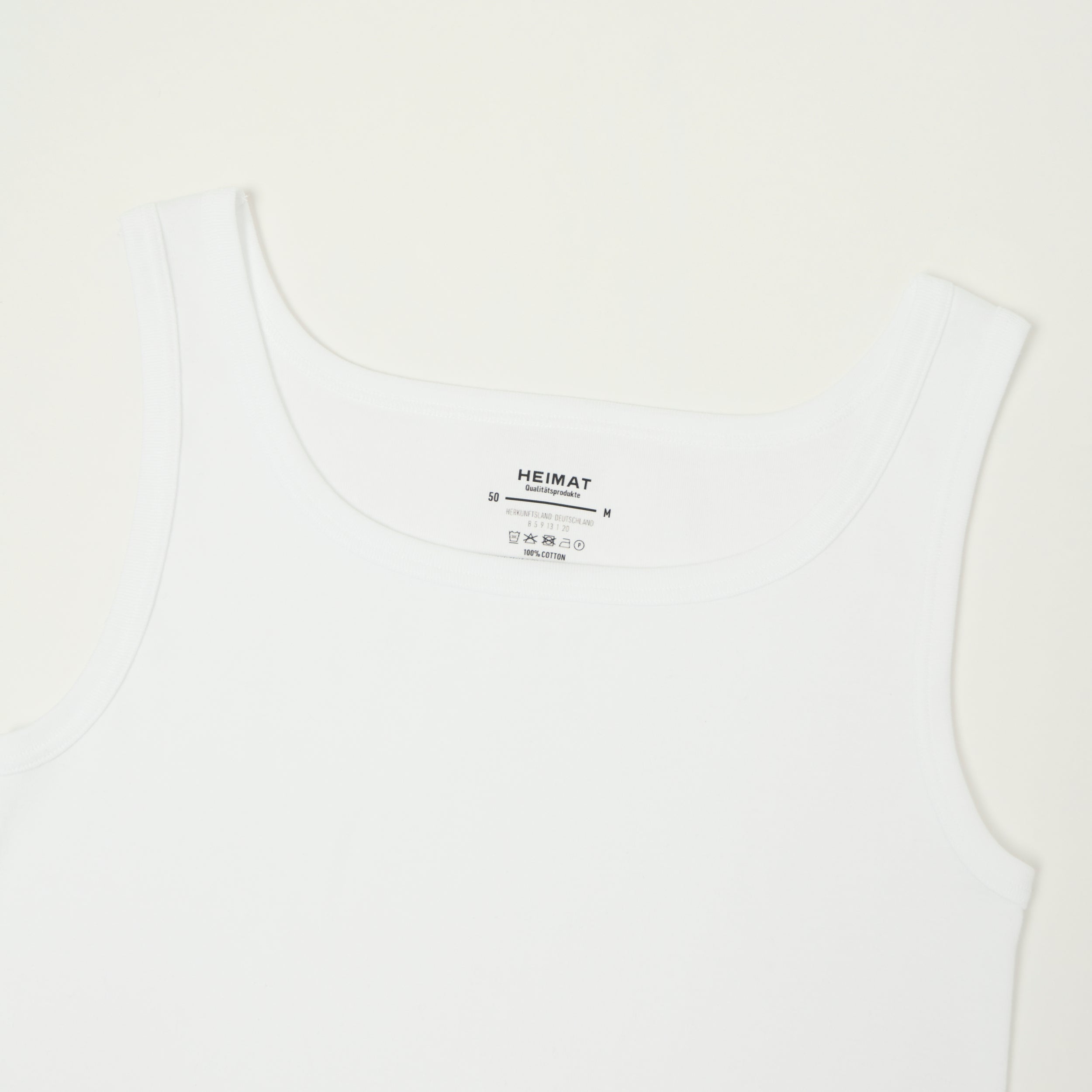Heimat Fine Ribbed Vest - White