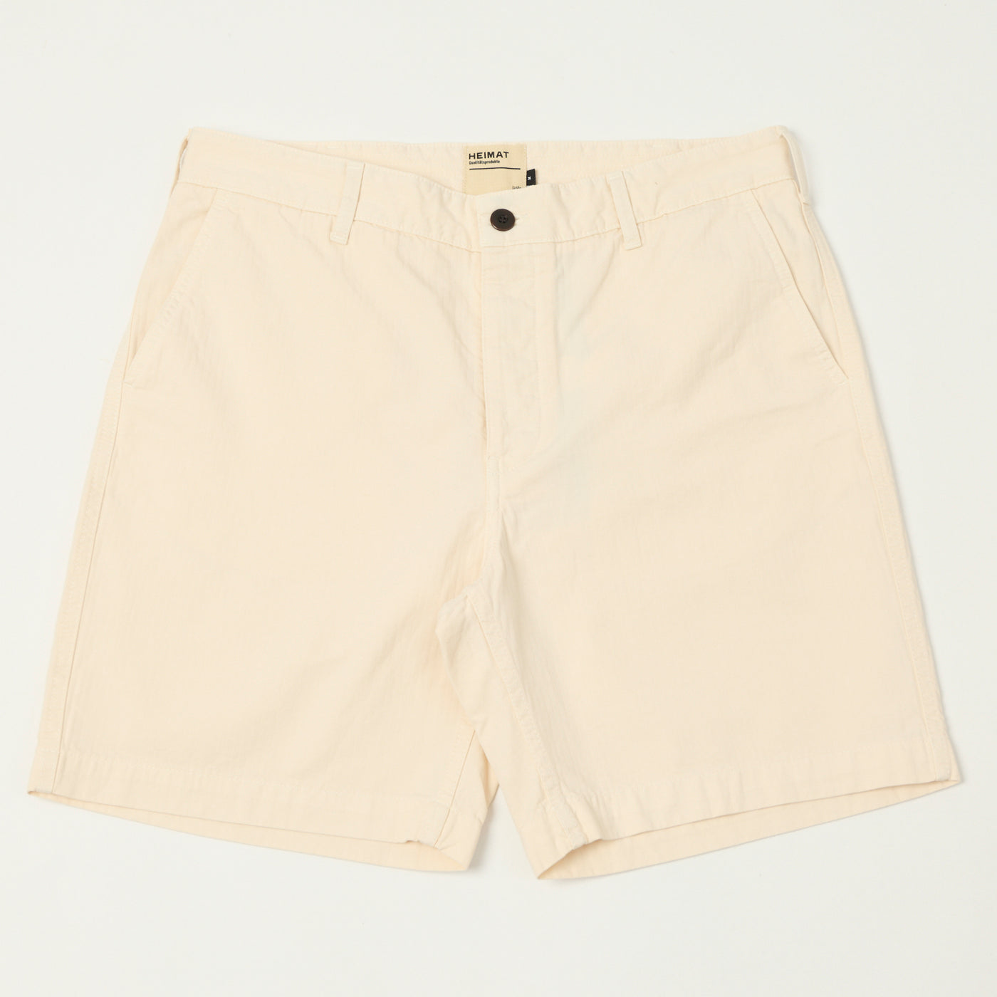 Heimat 'Journey' Herringbone Twill Shorts - Seashell