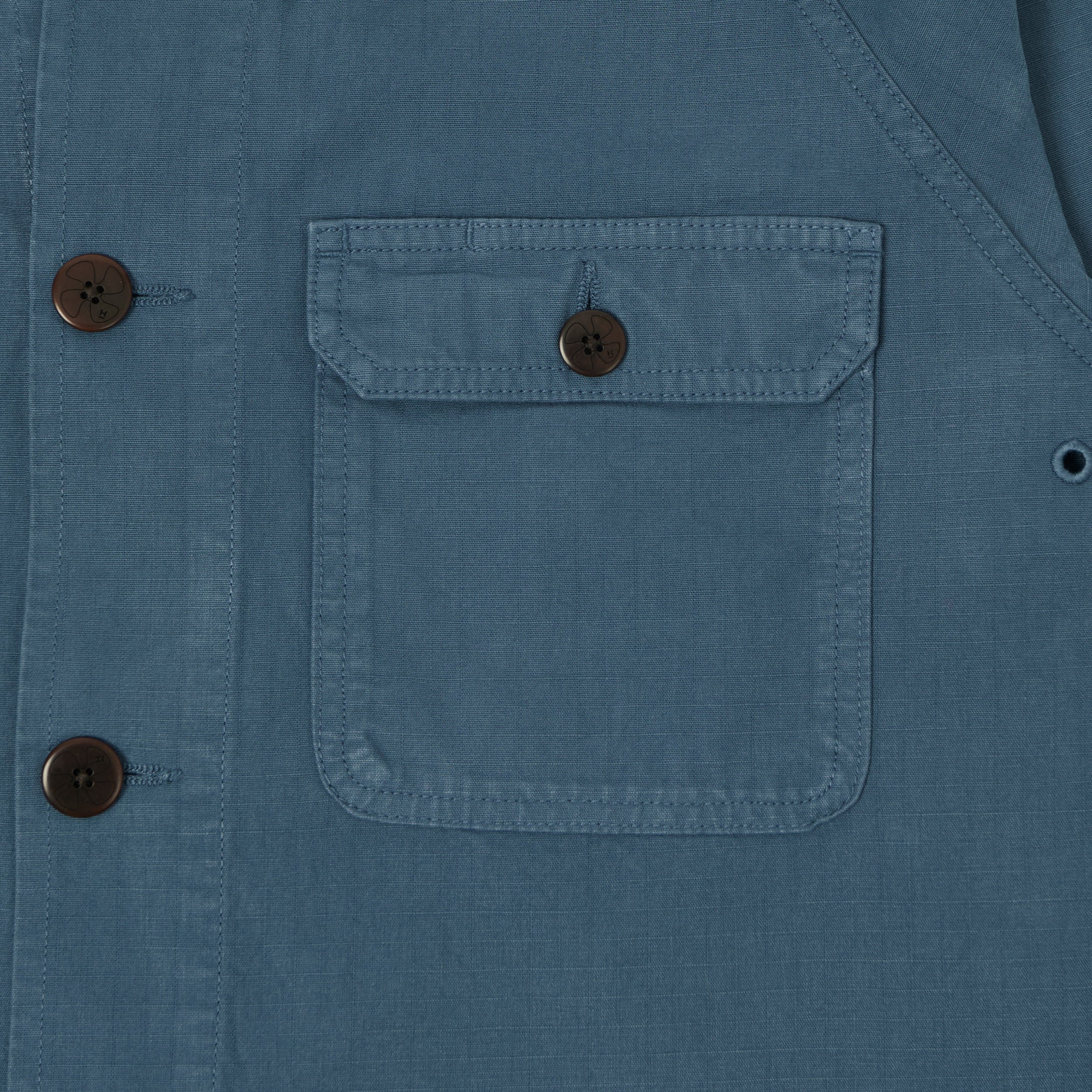 Heimat 'Journey' Ripstop Chore Jacket - Trail Blue