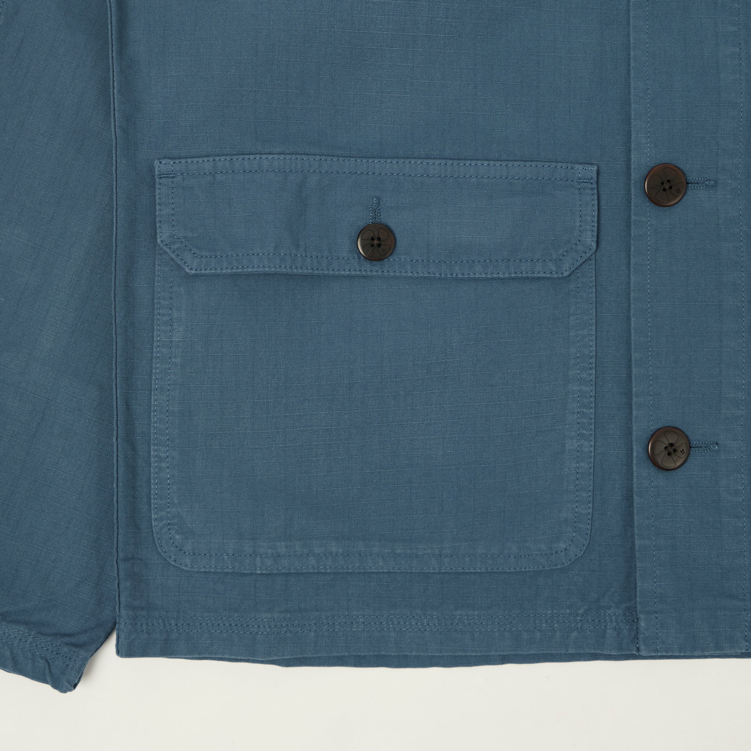 Heimat 'Journey' Ripstop Chore Jacket - Trail Blue