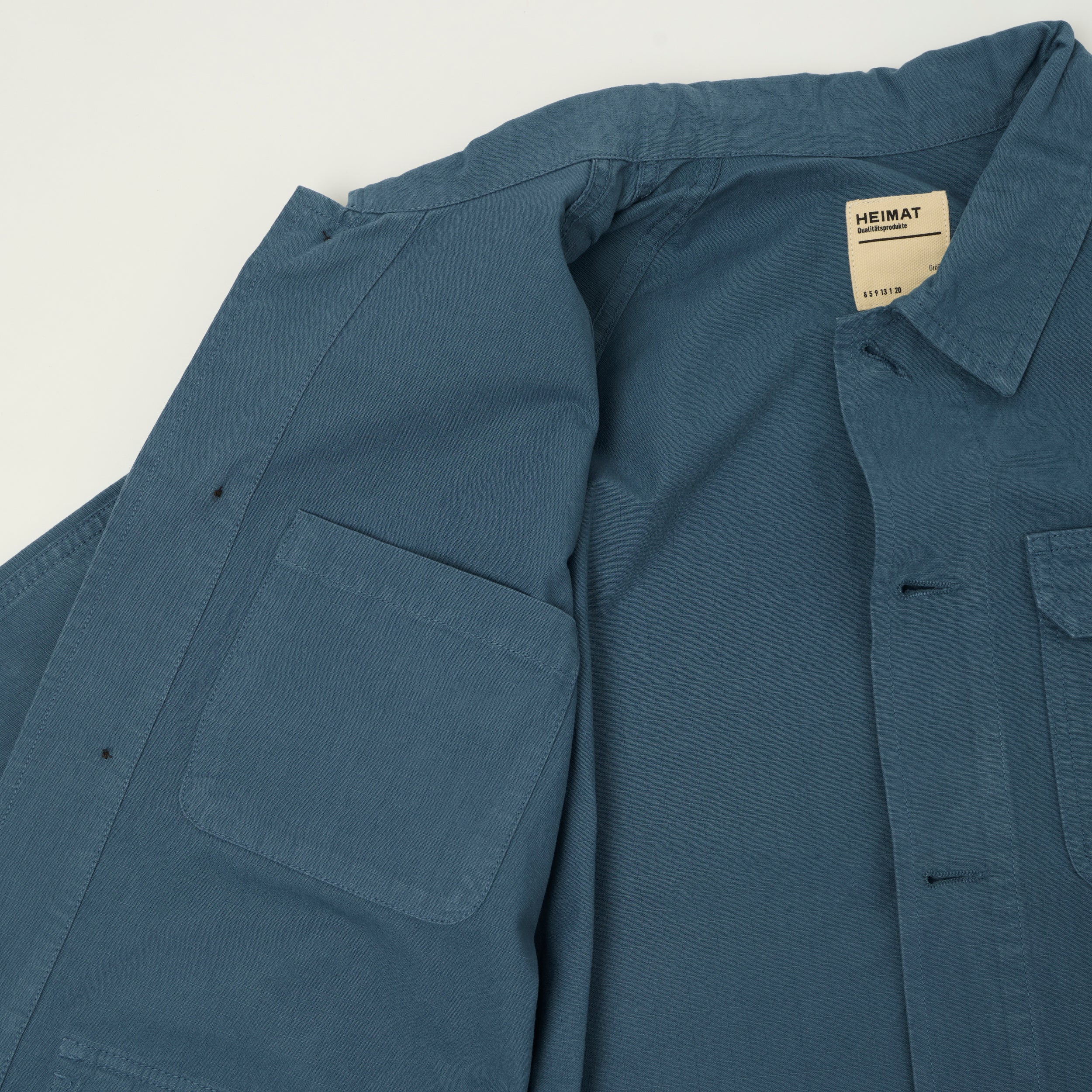 Heimat 'Journey' Ripstop Chore Jacket - Trail Blue