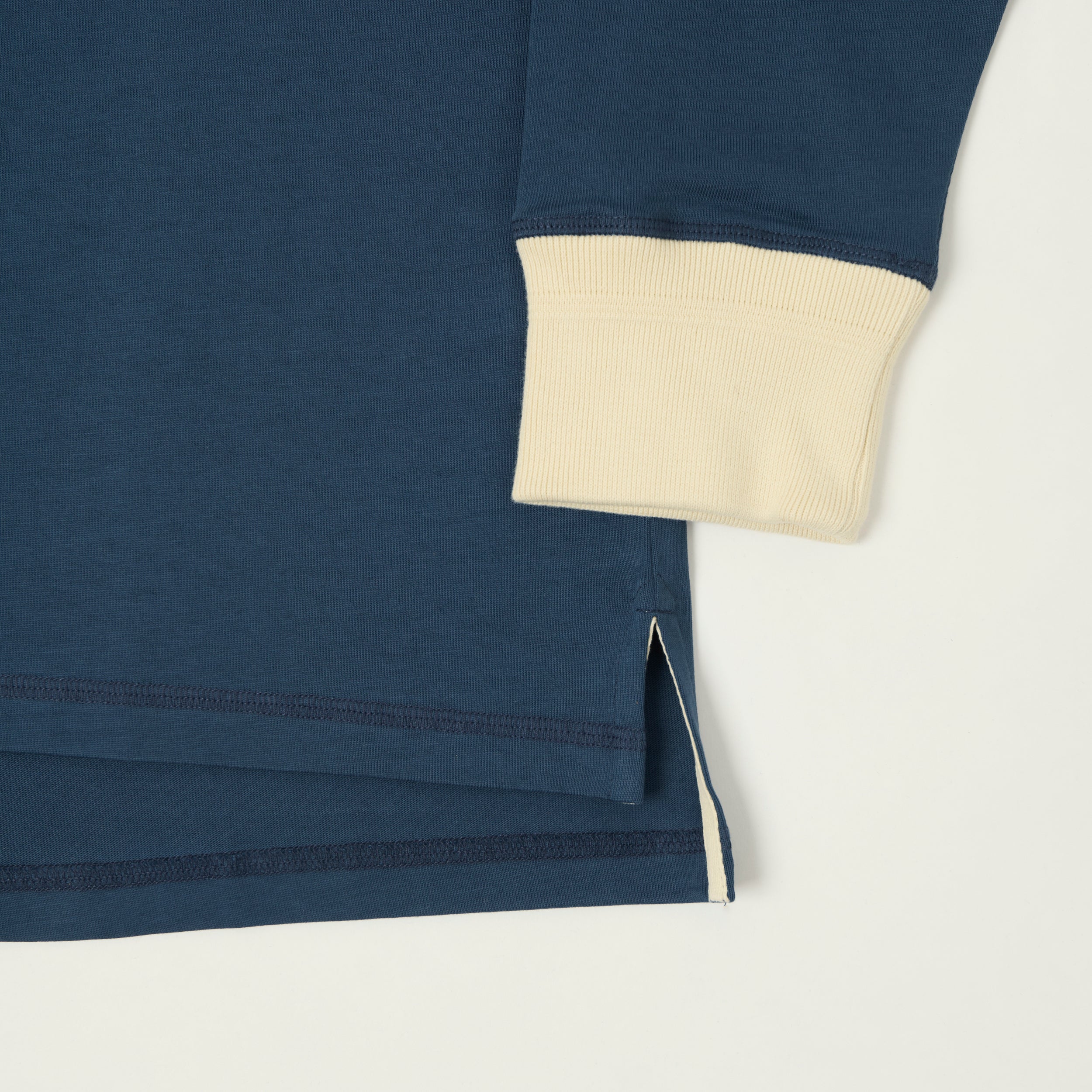Heimat Raglan Sleeve Rugby Shirt - Trail Blue