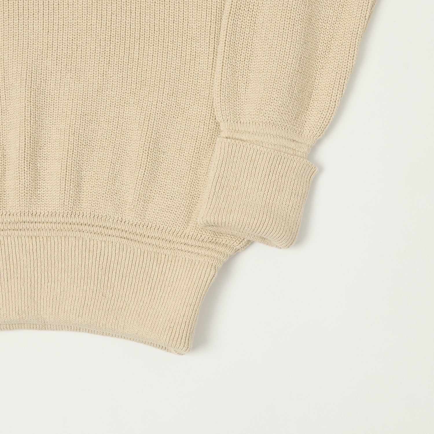 Heimat 'Rundhals' Cotton Linen Crew Neck Sweater - Seashell