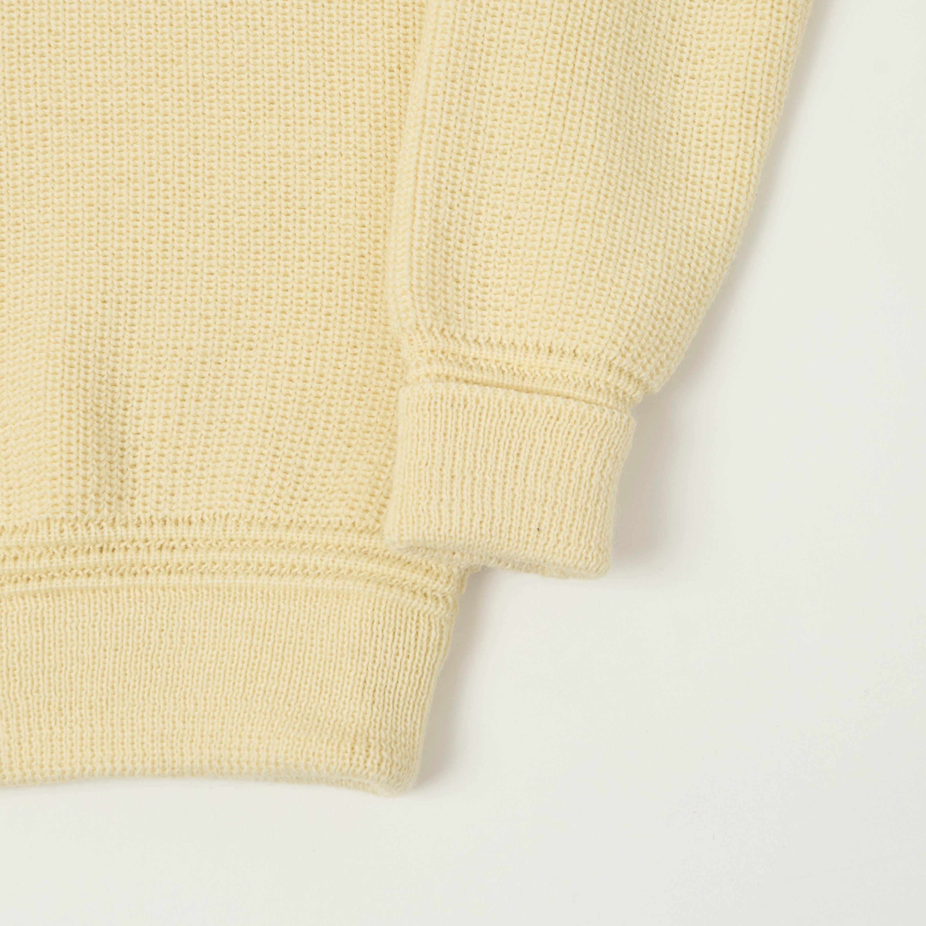 Heimat 'Segler' Quarter Zip Skipper Jumper - Seashell