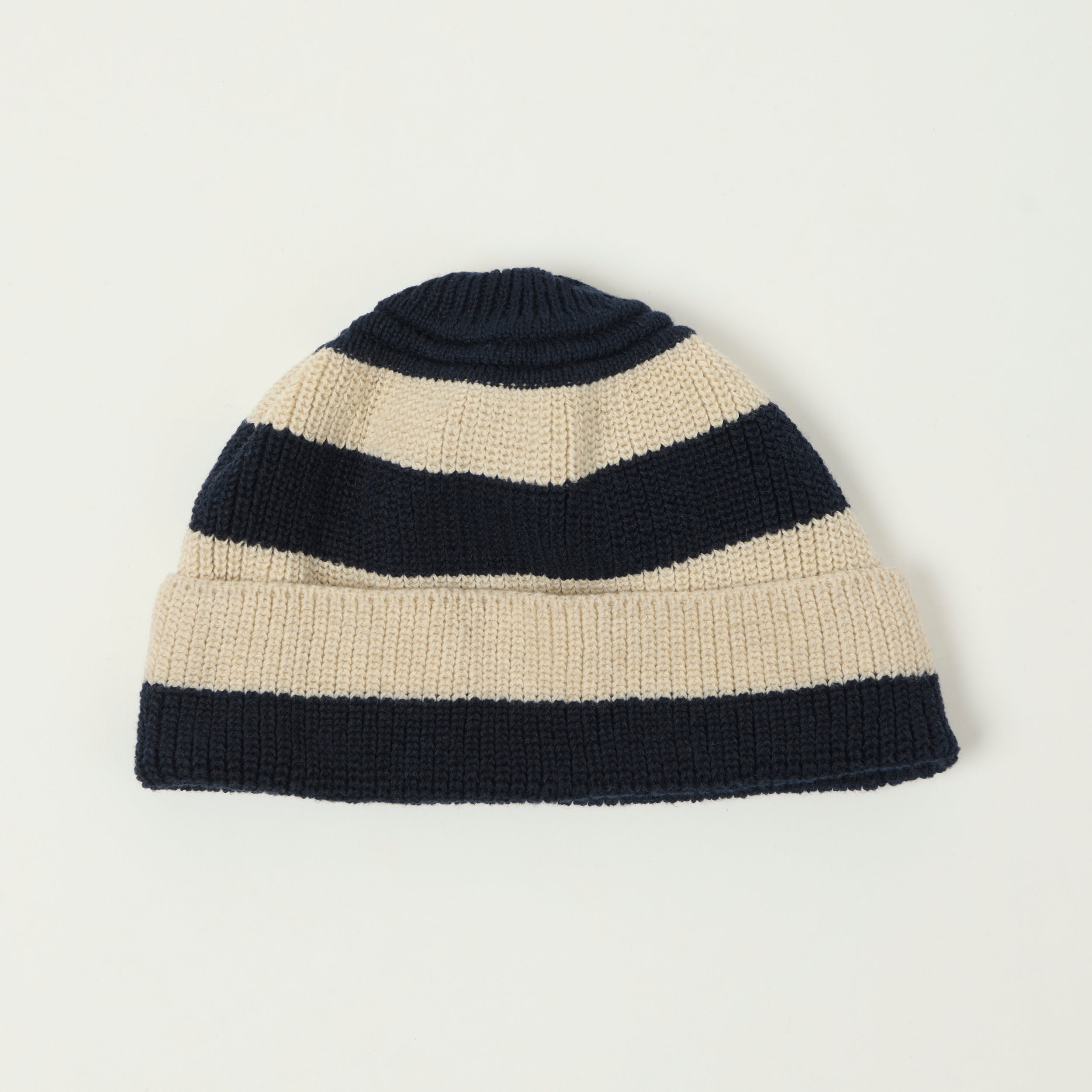 Heimat Cotton Linen Trawler Hat - Seashell/Ink