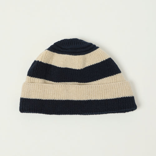 Heimat Cotton Linen Trawler Hat - Seashell/Ink