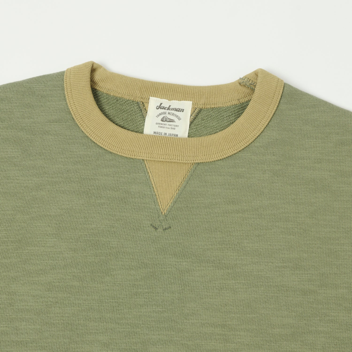 Jackman GG Crewneck Sweatshirt - Olive/Ocher