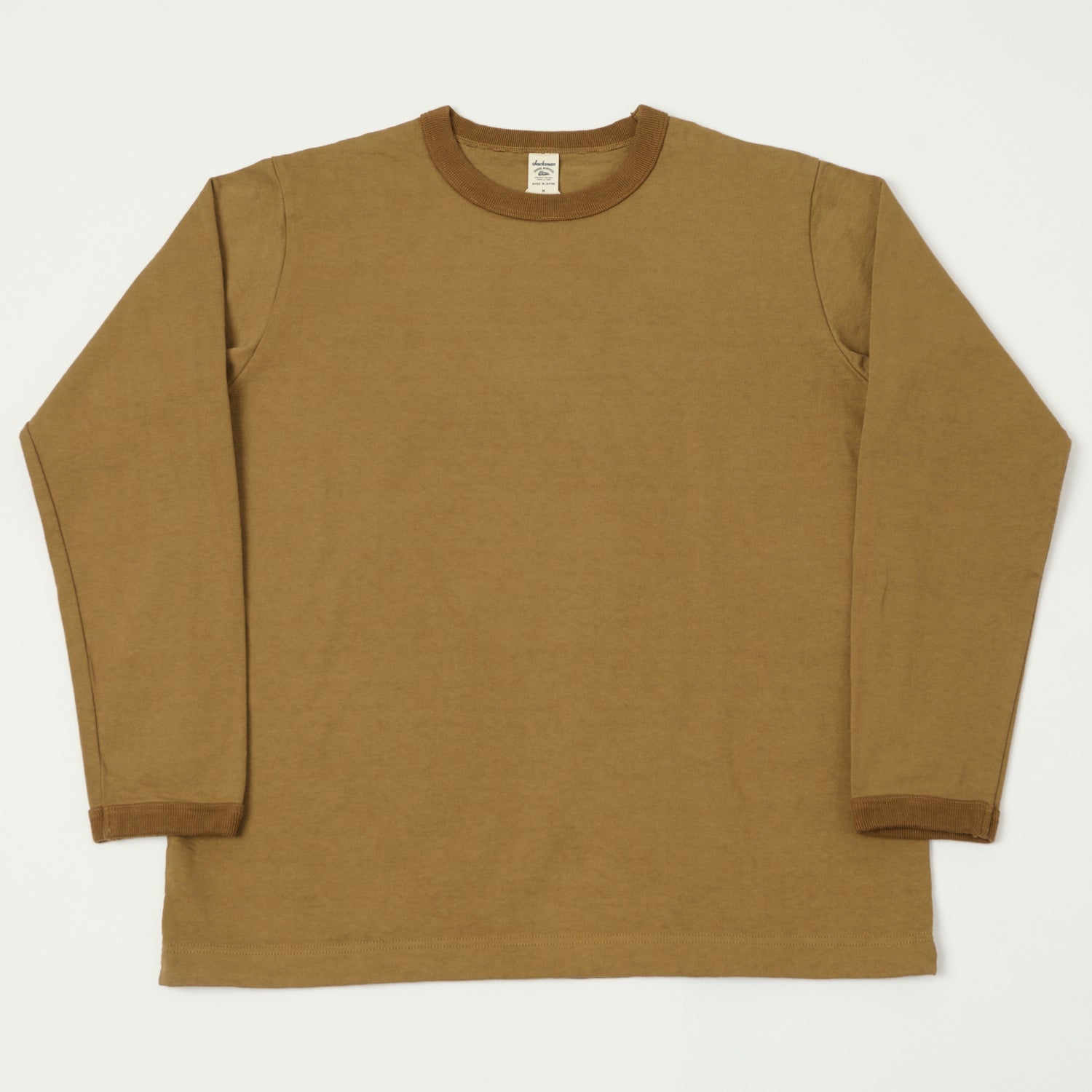 Jackman Long Sleeve Dotsume T-Shirt - Bronze