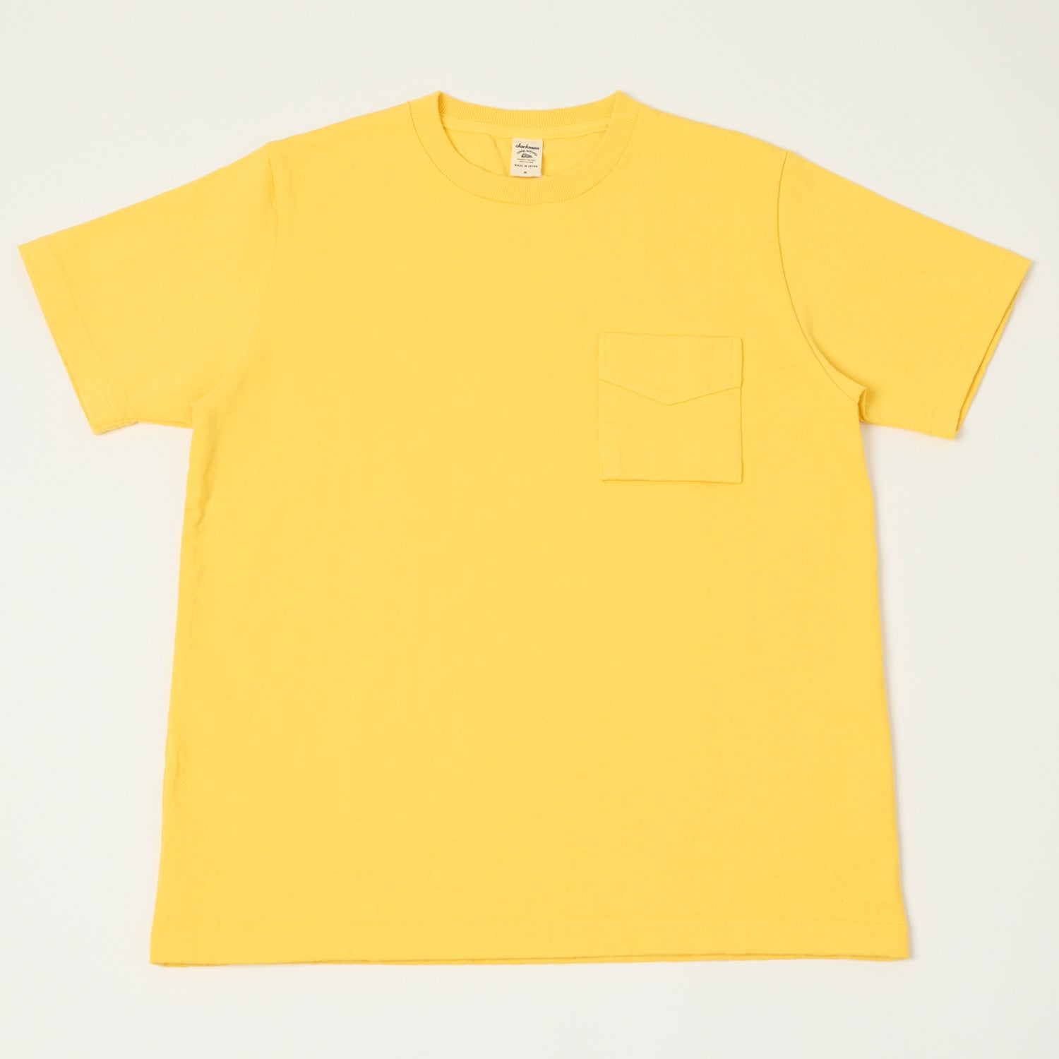 Jackman Dotsume Pocket T-Shirt - Shine Yellow