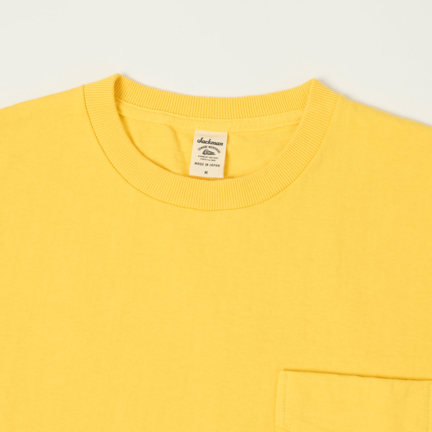 Jackman Dotsume Pocket T-Shirt - Shine Yellow