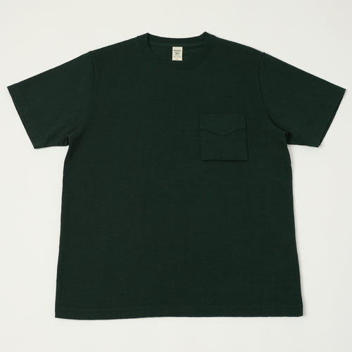Jackman Dotsume Pocket T-Shirt - Dark Ivy