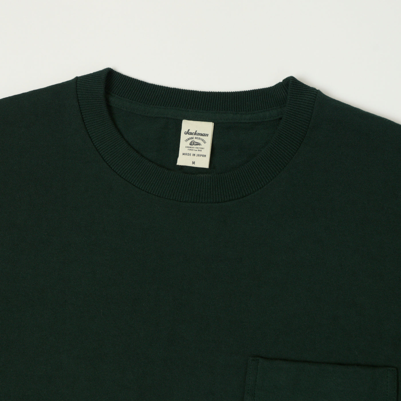 Jackman Dotsume Pocket T-Shirt - Dark Ivy