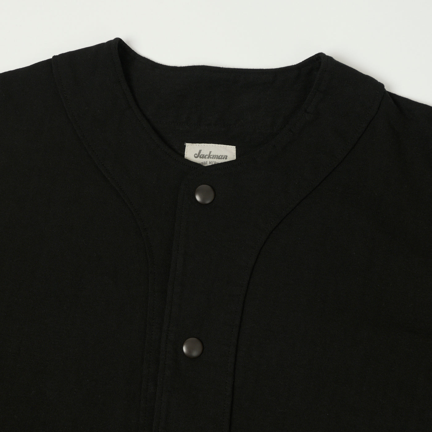 Jackman Dotsume 'UF' Sweat Cardigan - Black