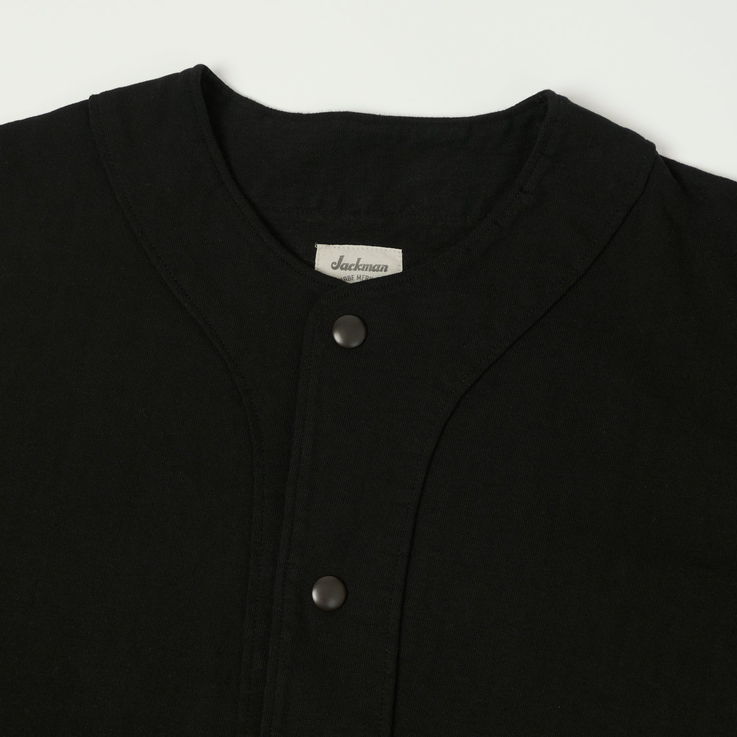 Jackman Dotsume 'UF' Sweat Cardigan - Black