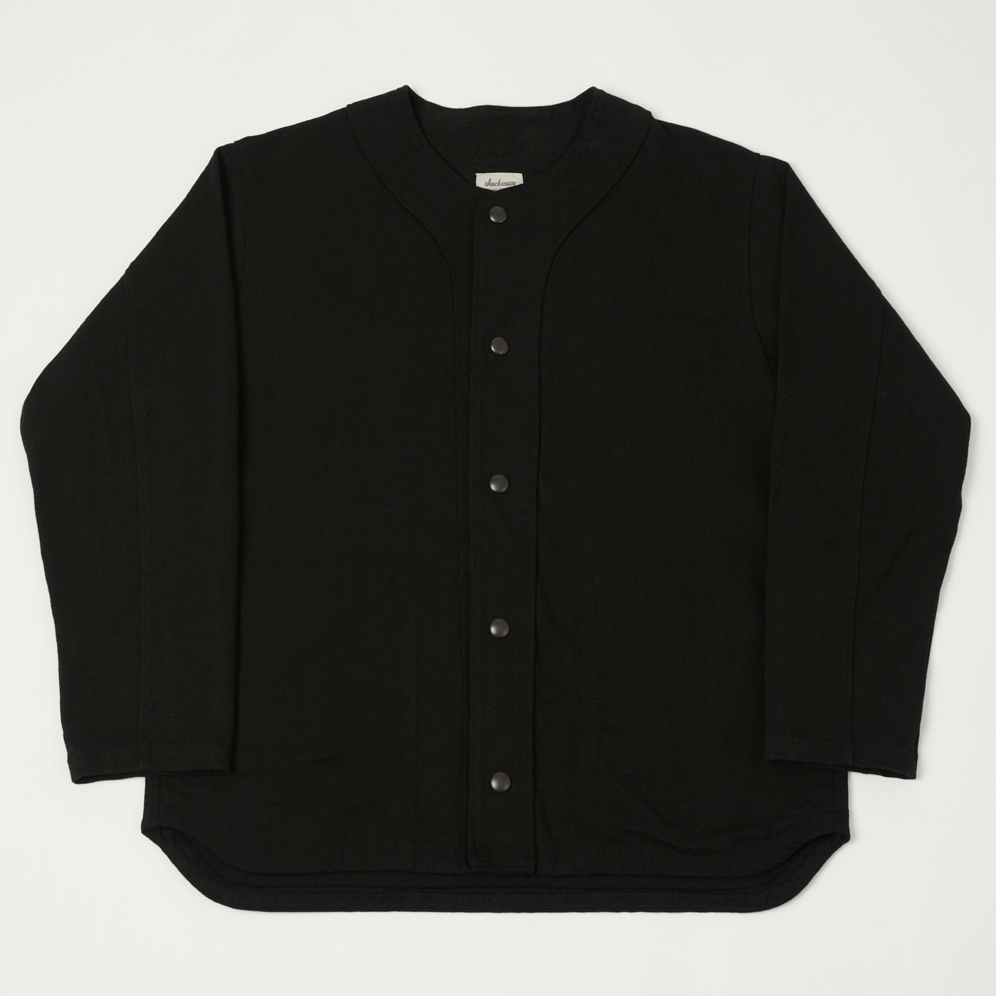 Jackman Dotsume 'UF' Sweat Cardigan - Black