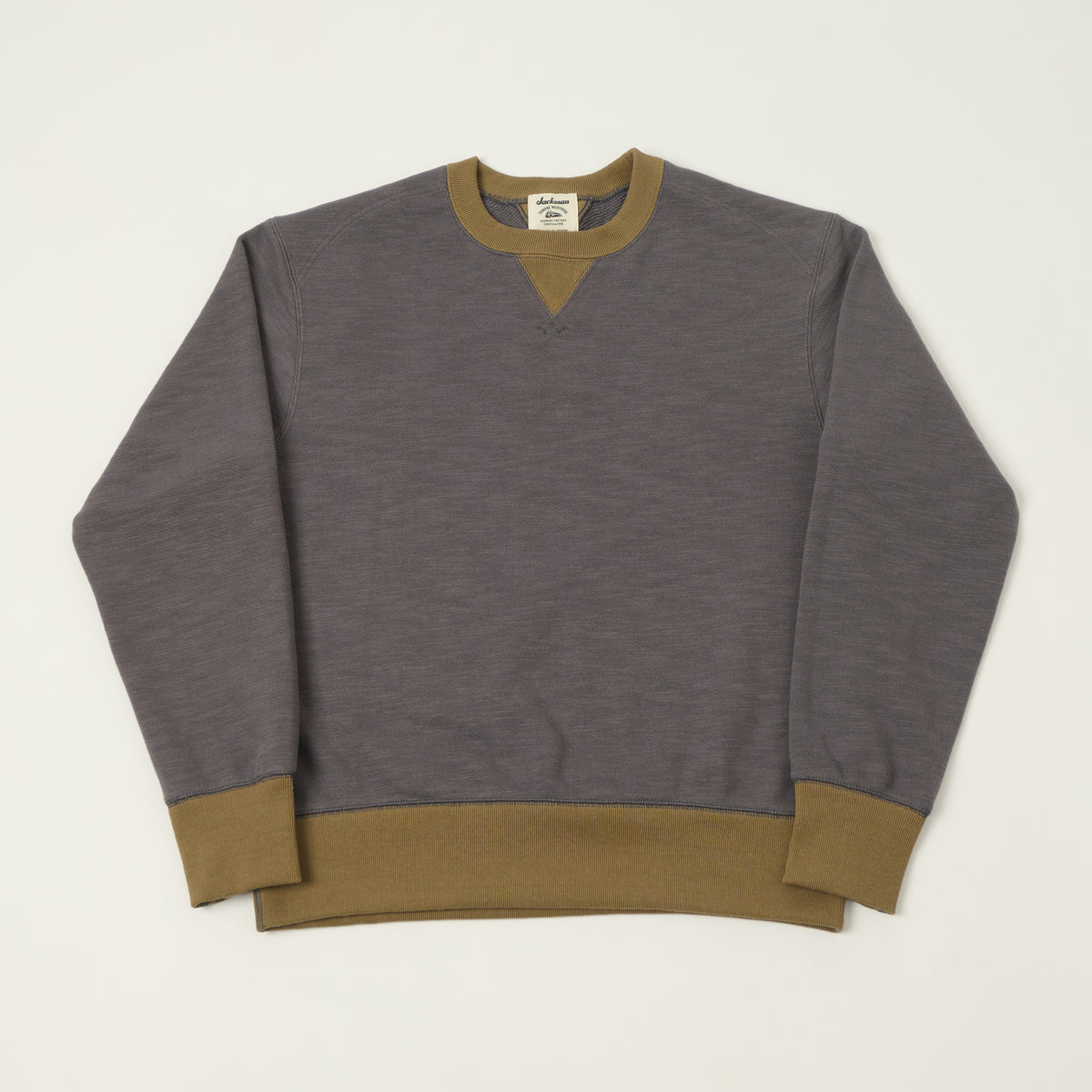 Jackman GG Crewneck Sweatshirt - Faded Grey/Sepia