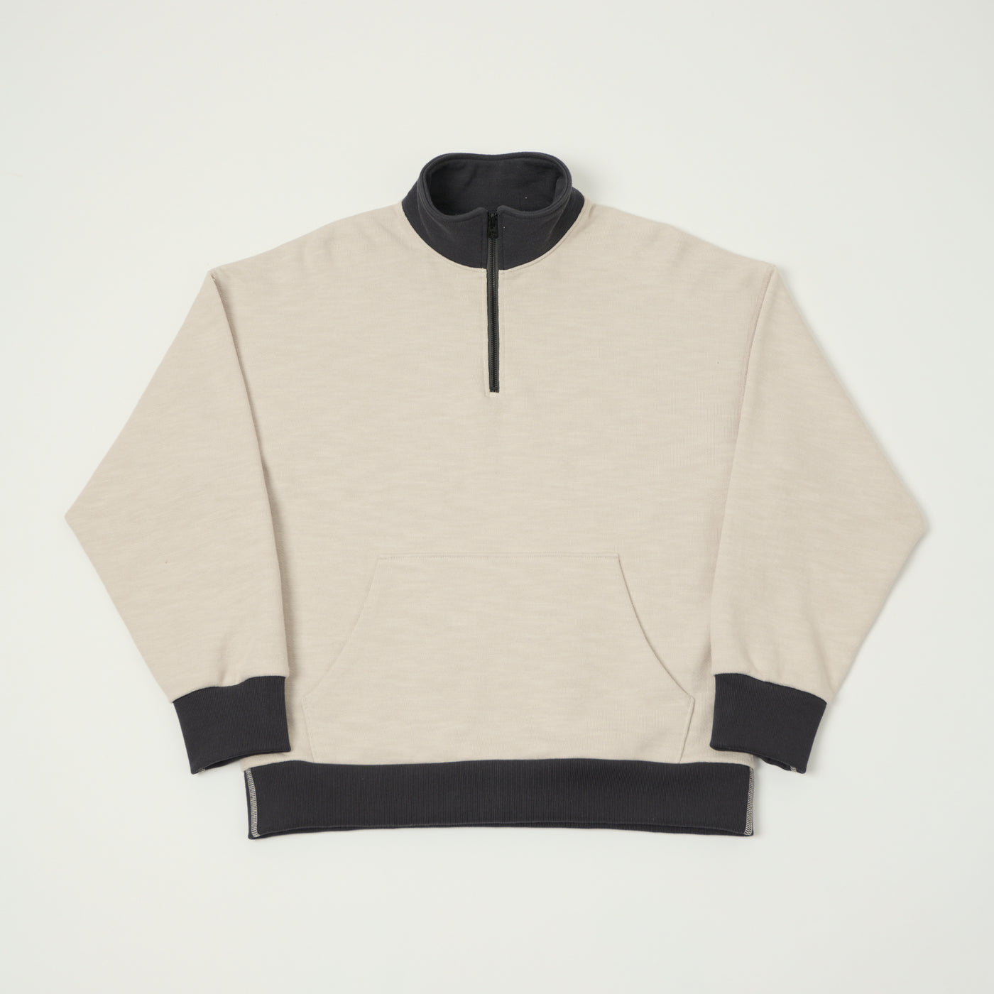 Jackman GG Half Zip Sweatshirt - Rosin/Black
