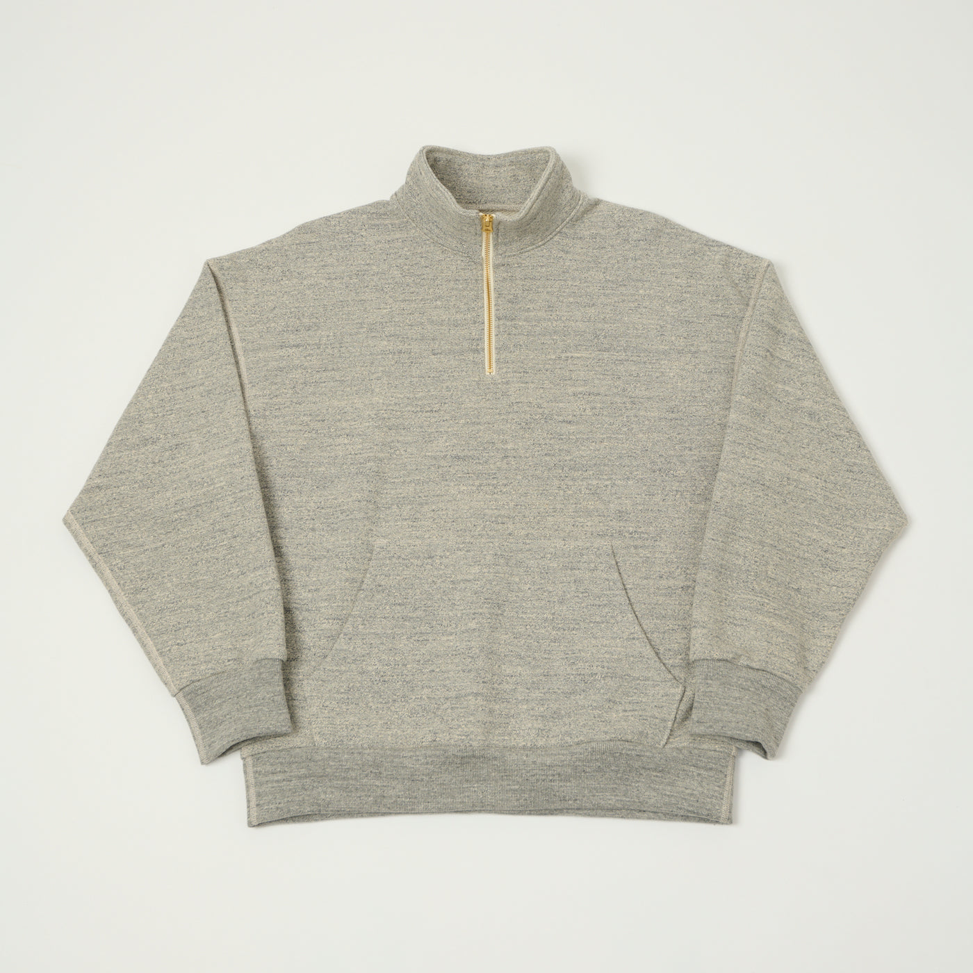 Jackman GG Half Zip Sweatshirt - Heather Grey