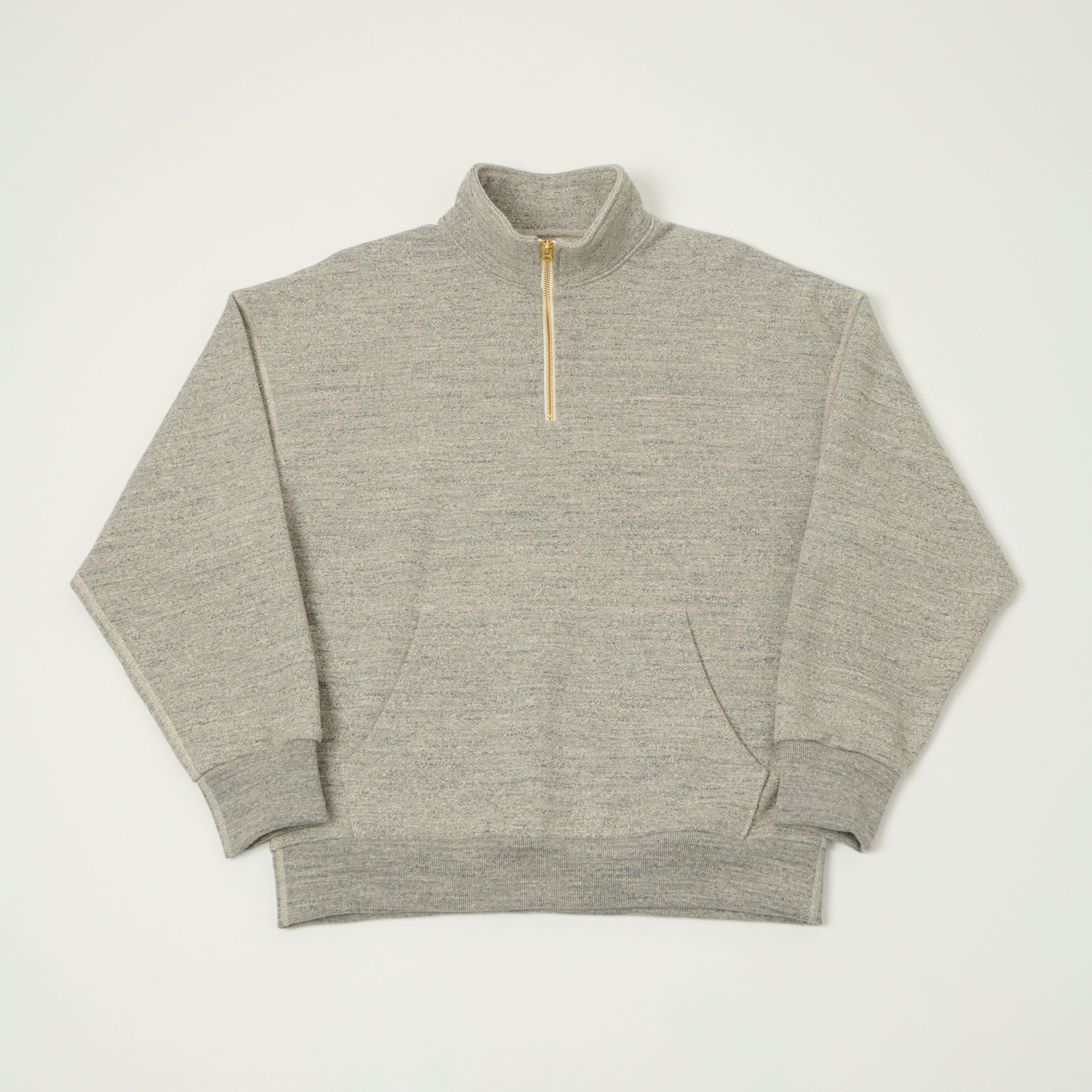 Jackman GG Half Zip Sweatshirt - Heather Grey