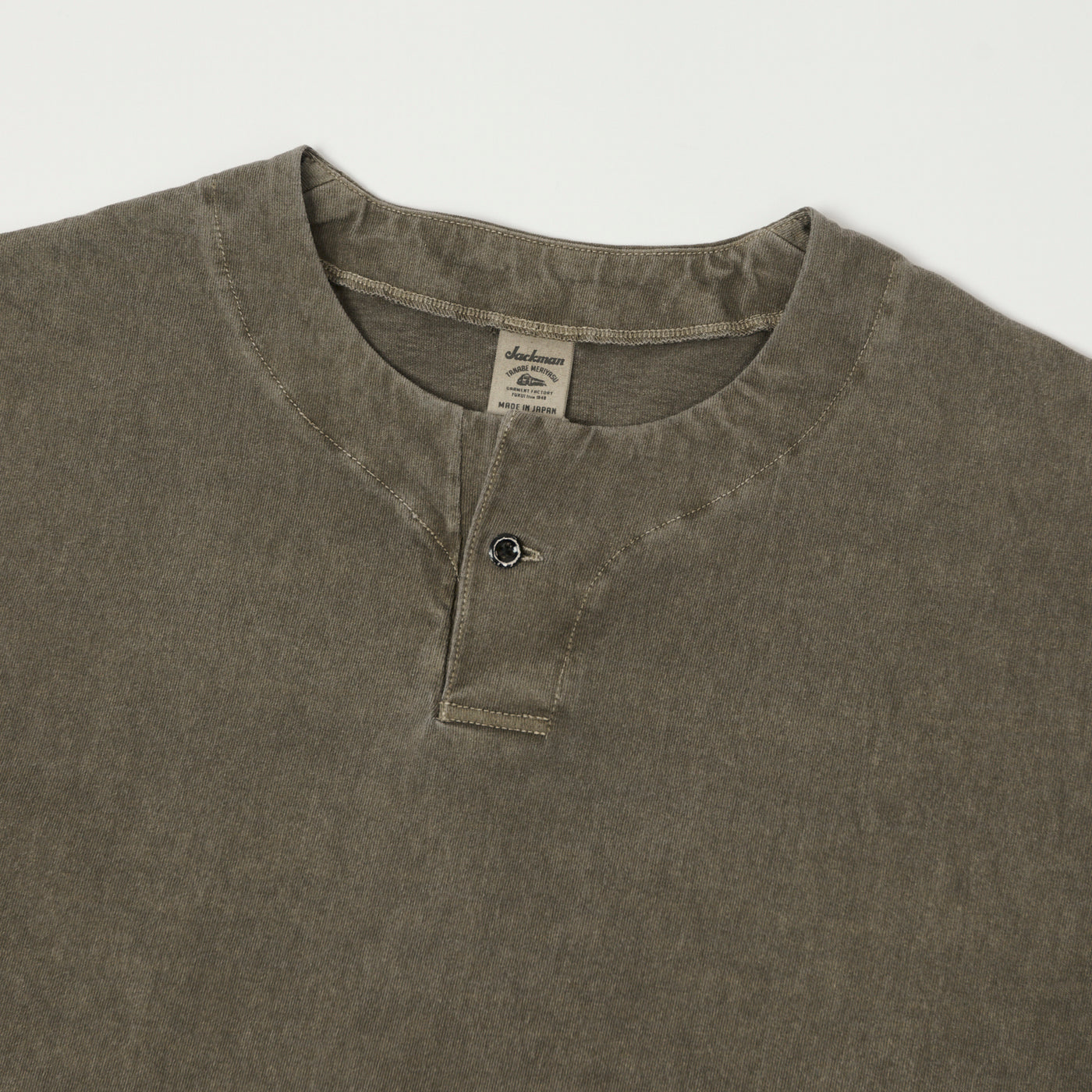 Jackman Long Sleeve Henley - Fade Sepia