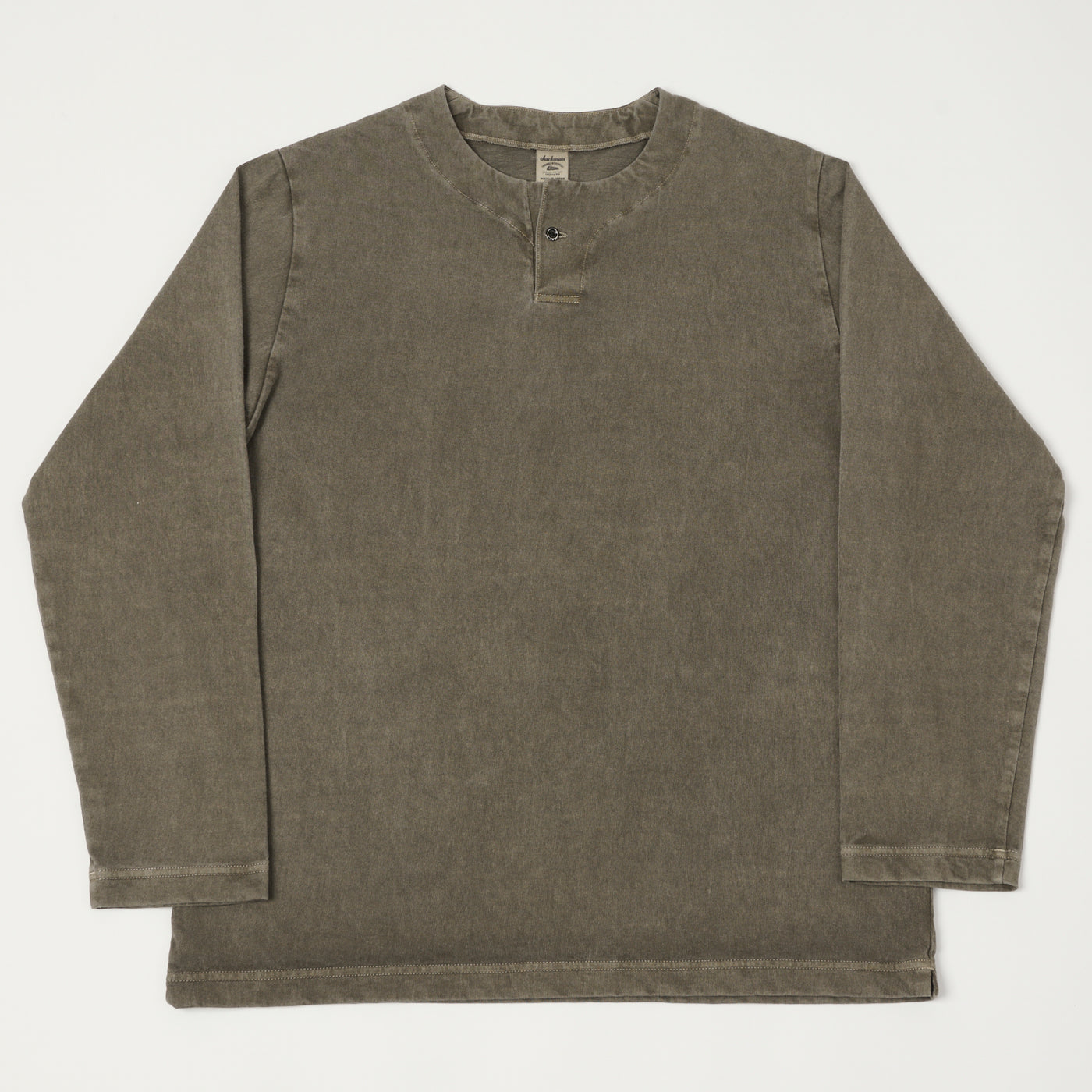 Jackman Long Sleeve Henley - Fade Sepia
