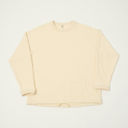 Jackman Jacquard Knit Long Sleeve Tee - Ecru
