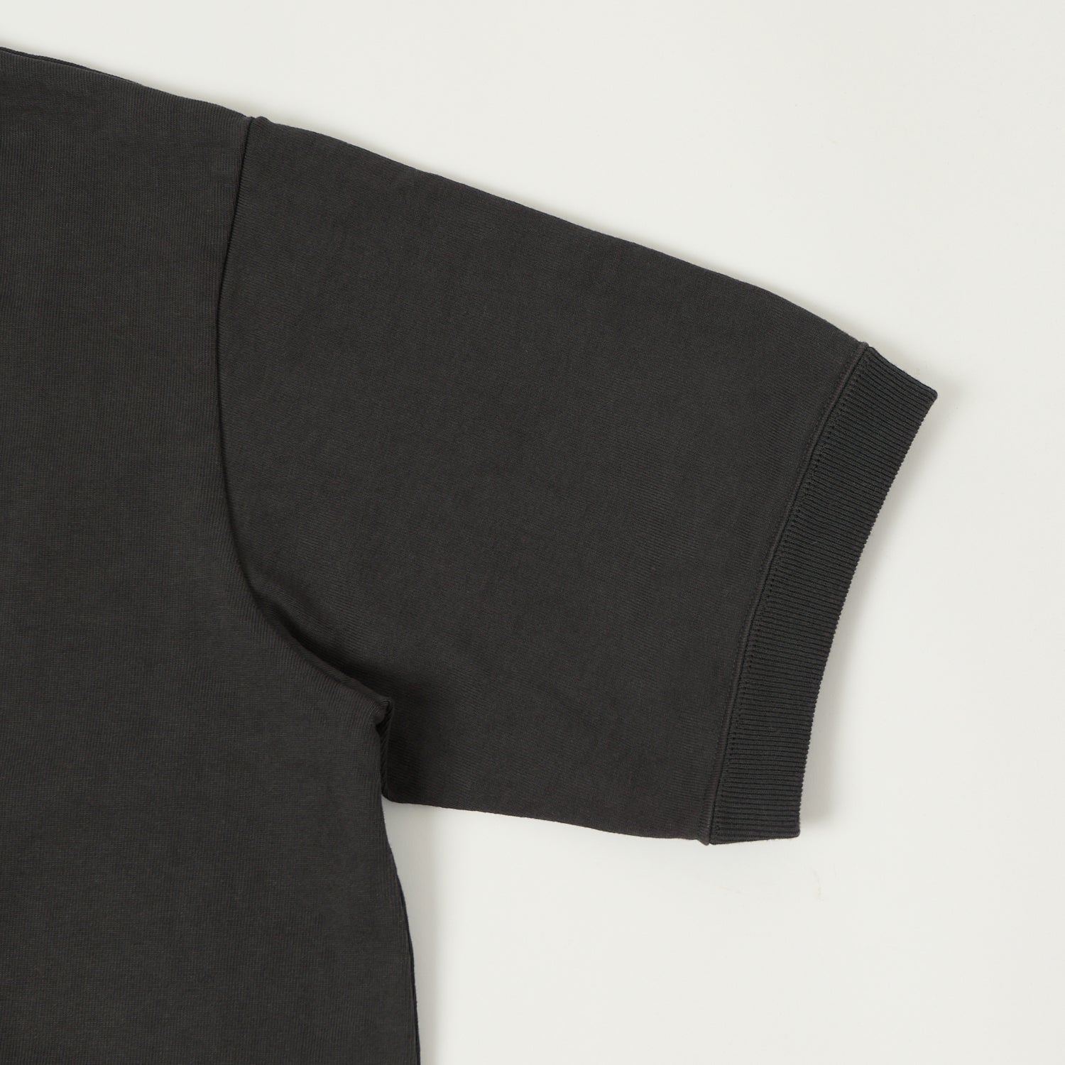 Jackman Dotsume Rib T-Shirt - Ink Black