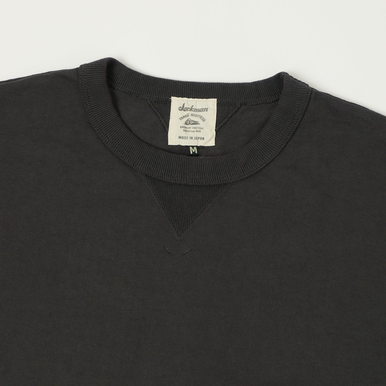 Jackman Dotsume Rib T-Shirt - Ink Black