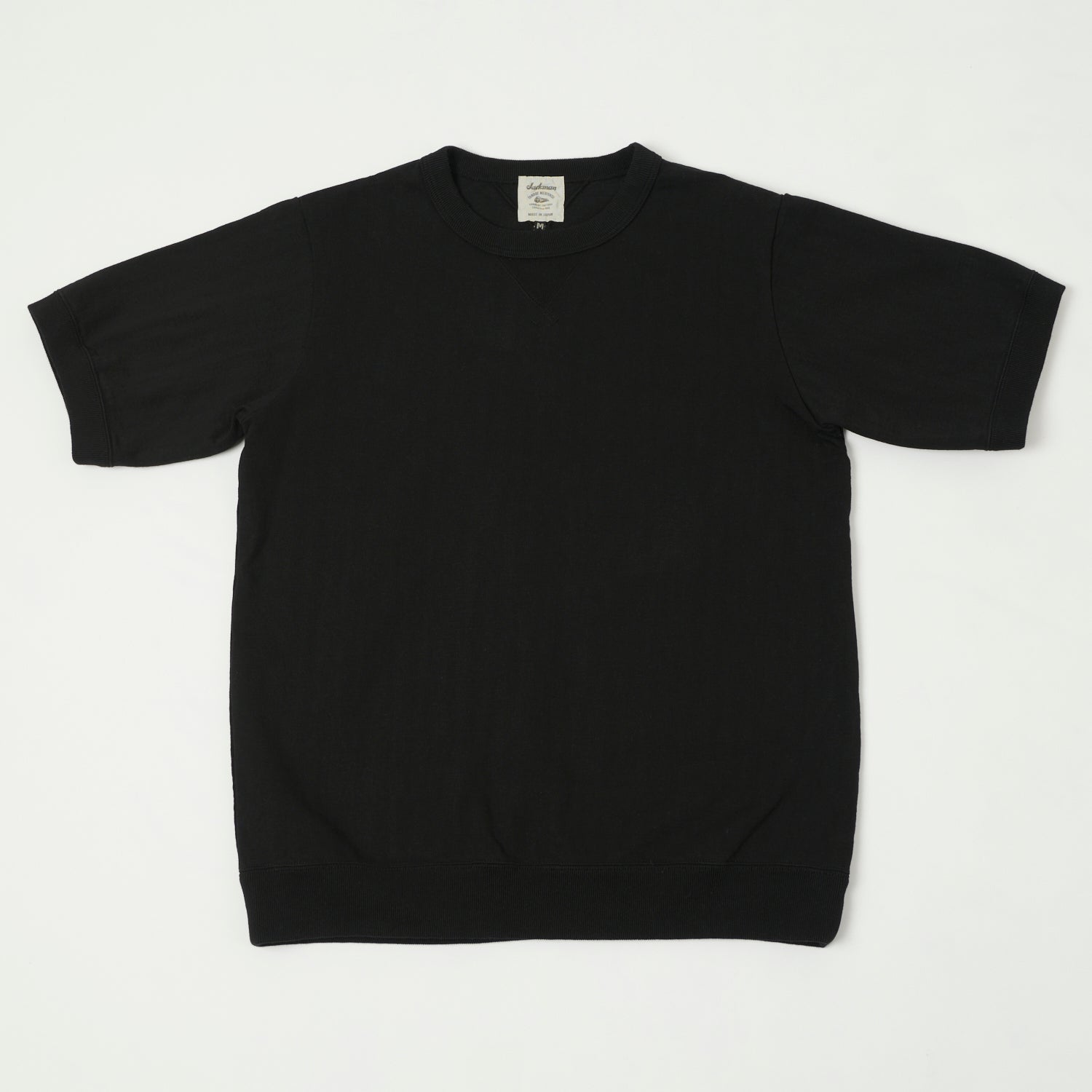Jackman Dotsume Rib T-Shirt - Black