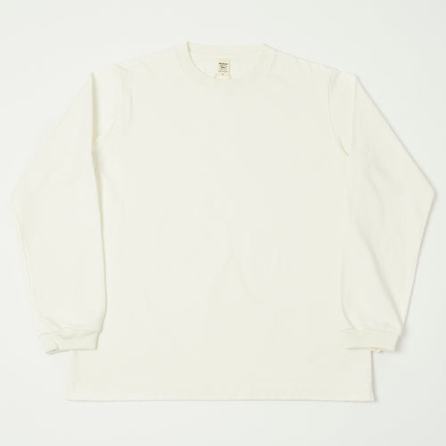 Jackman Long Sleeve Dotsume T-Shirt - Off White