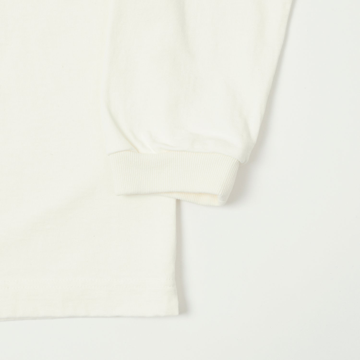 Jackman Long Sleeve Dotsume T-Shirt - Off White