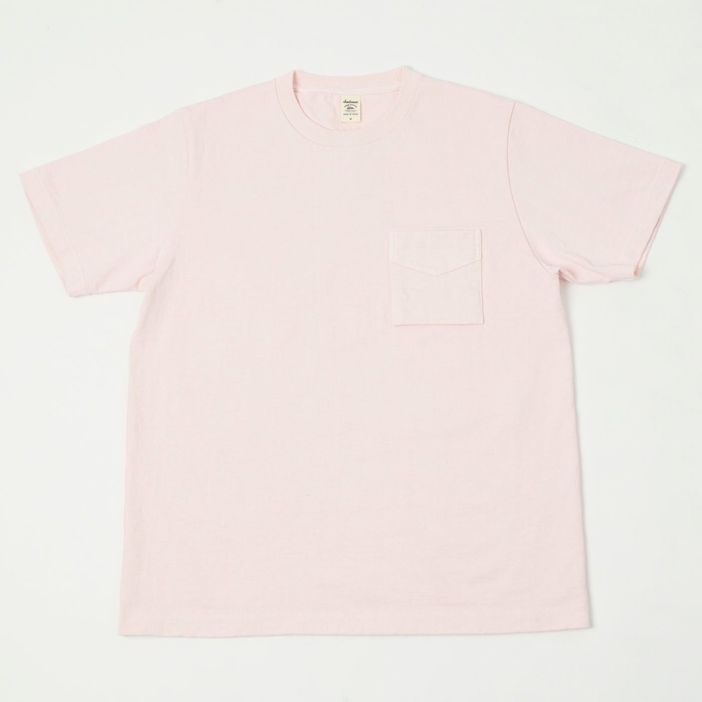 Jackman Dotsume Pocket T-Shirt - Pale Pink