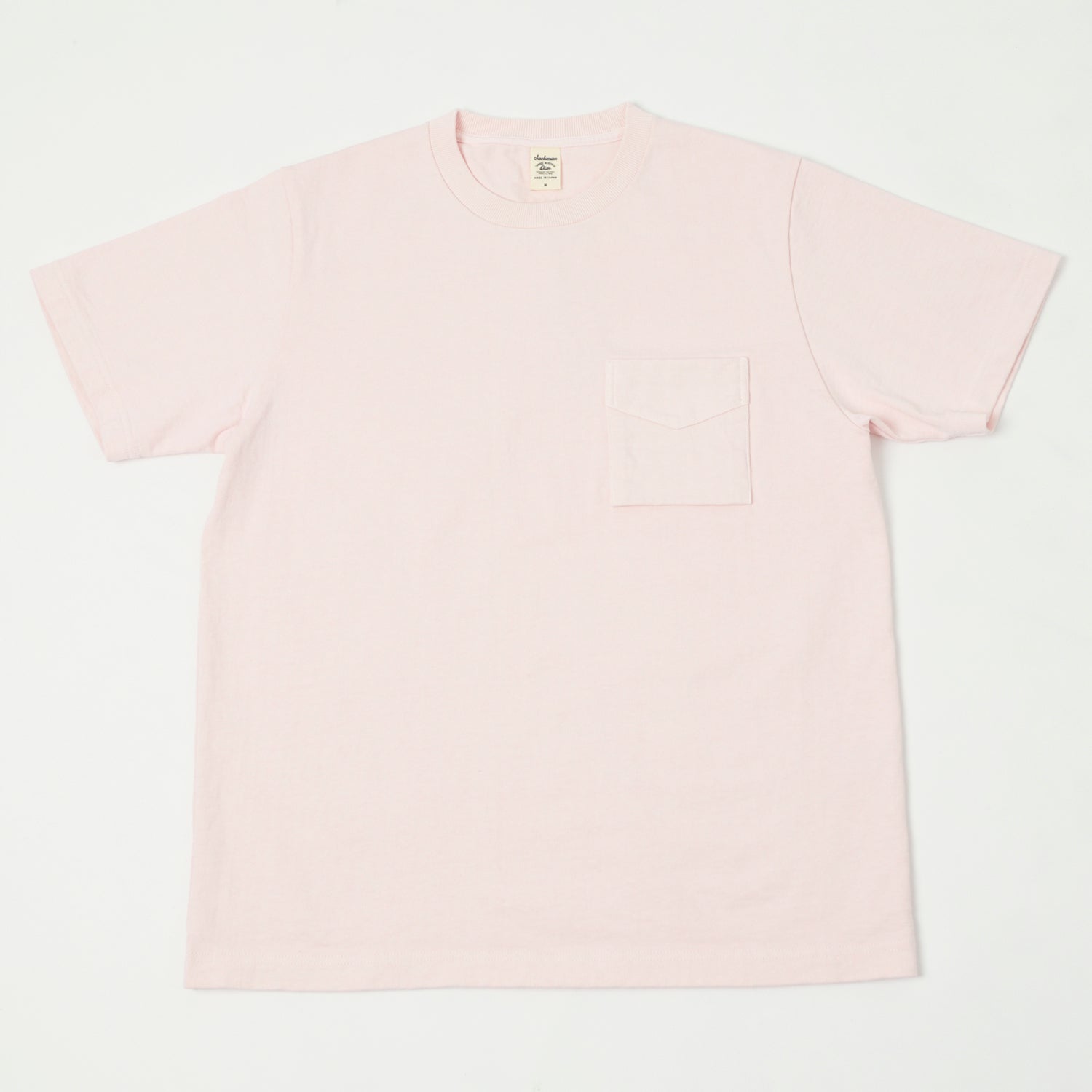 Jackman Dotsume Pocket T-Shirt - Pale Pink