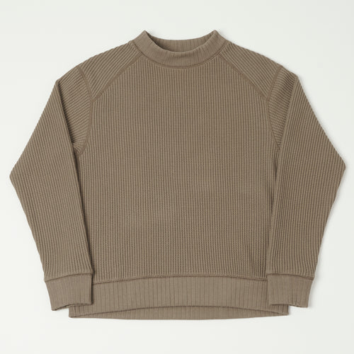 Jackman Midneck Waffle Sweatshirt - Taupe