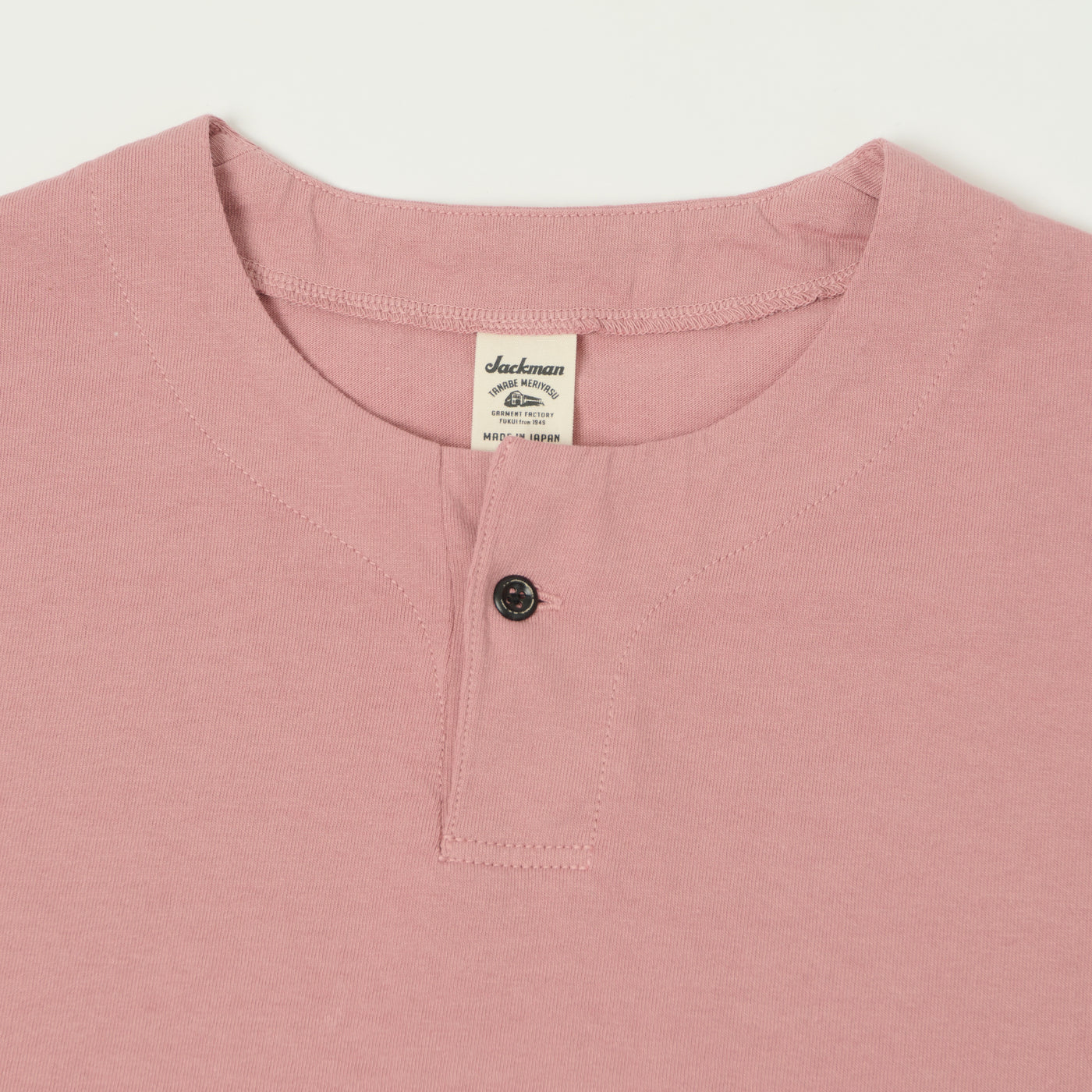 Jackman Long Sleeve Henley - Old Raspberry