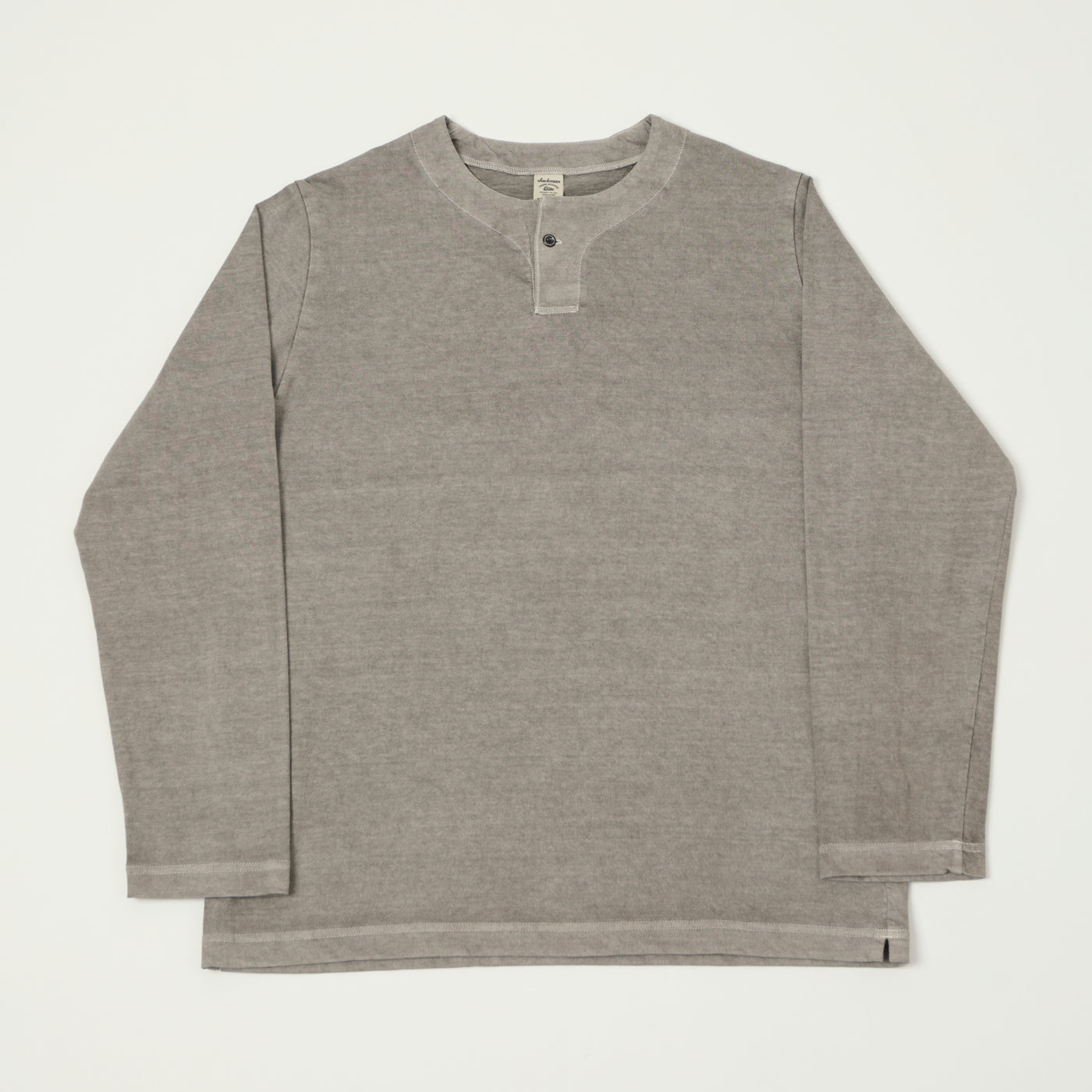 Jackman Long Sleeve Henley - Fade Grey