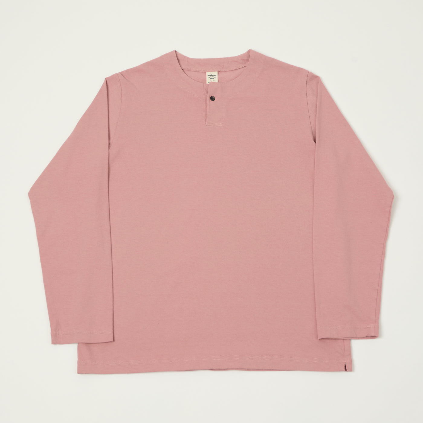 Jackman Long Sleeve Henley - Old Raspberry