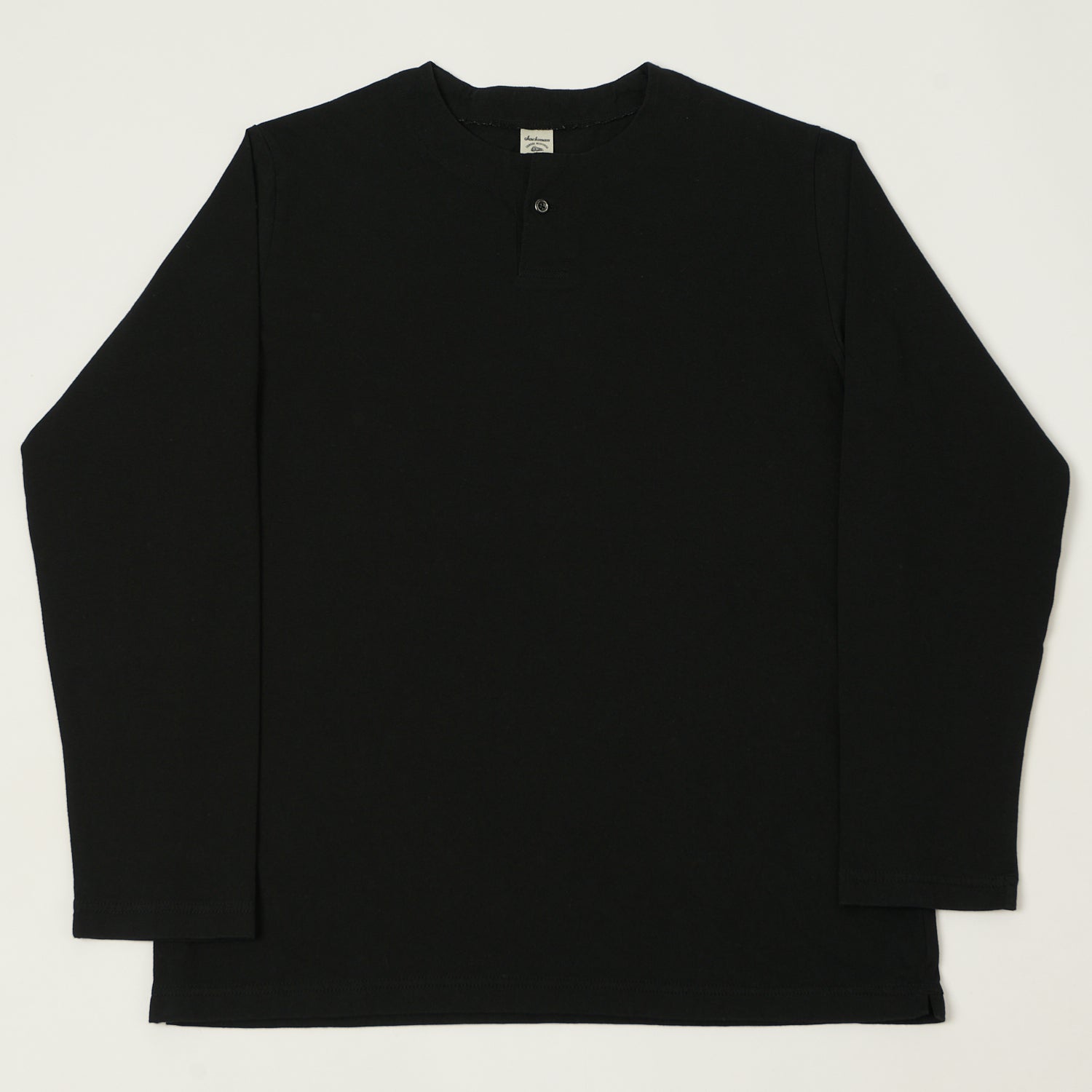Jackman Long Sleeve Henley - Black