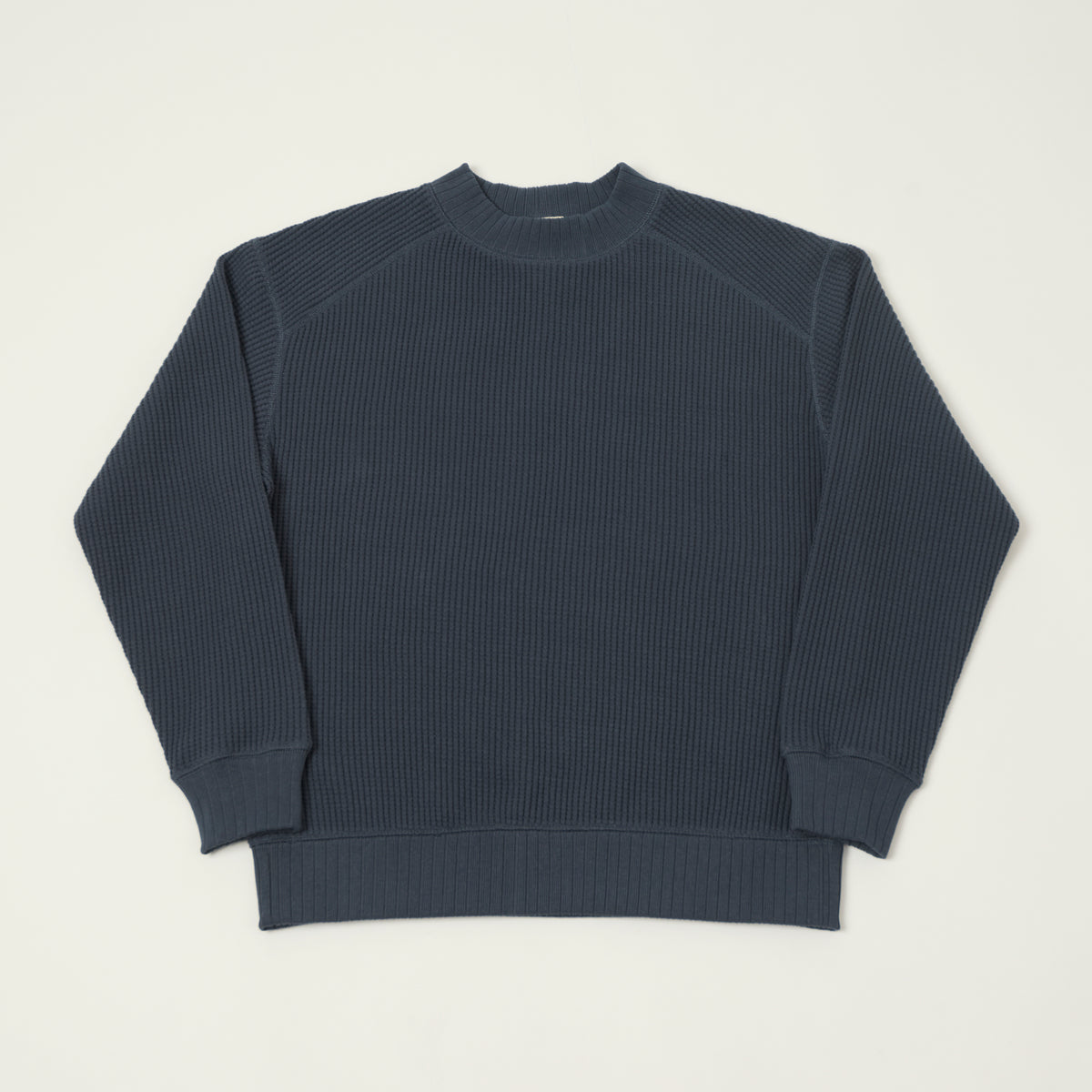 Jackman Midneck Waffle Sweatshirt - Retro Navy