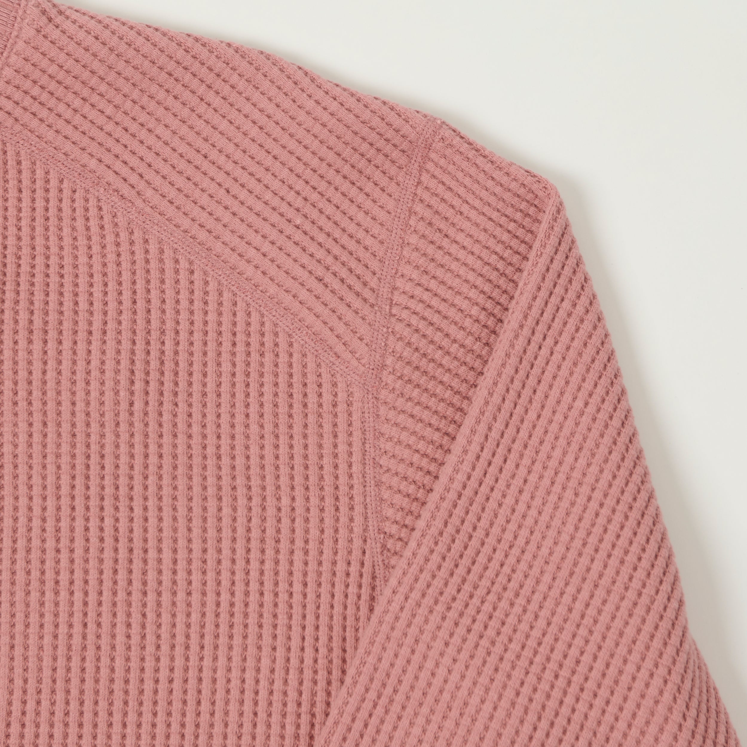 Jackman Midneck Waffle Sweatshirt - Old Raspberry