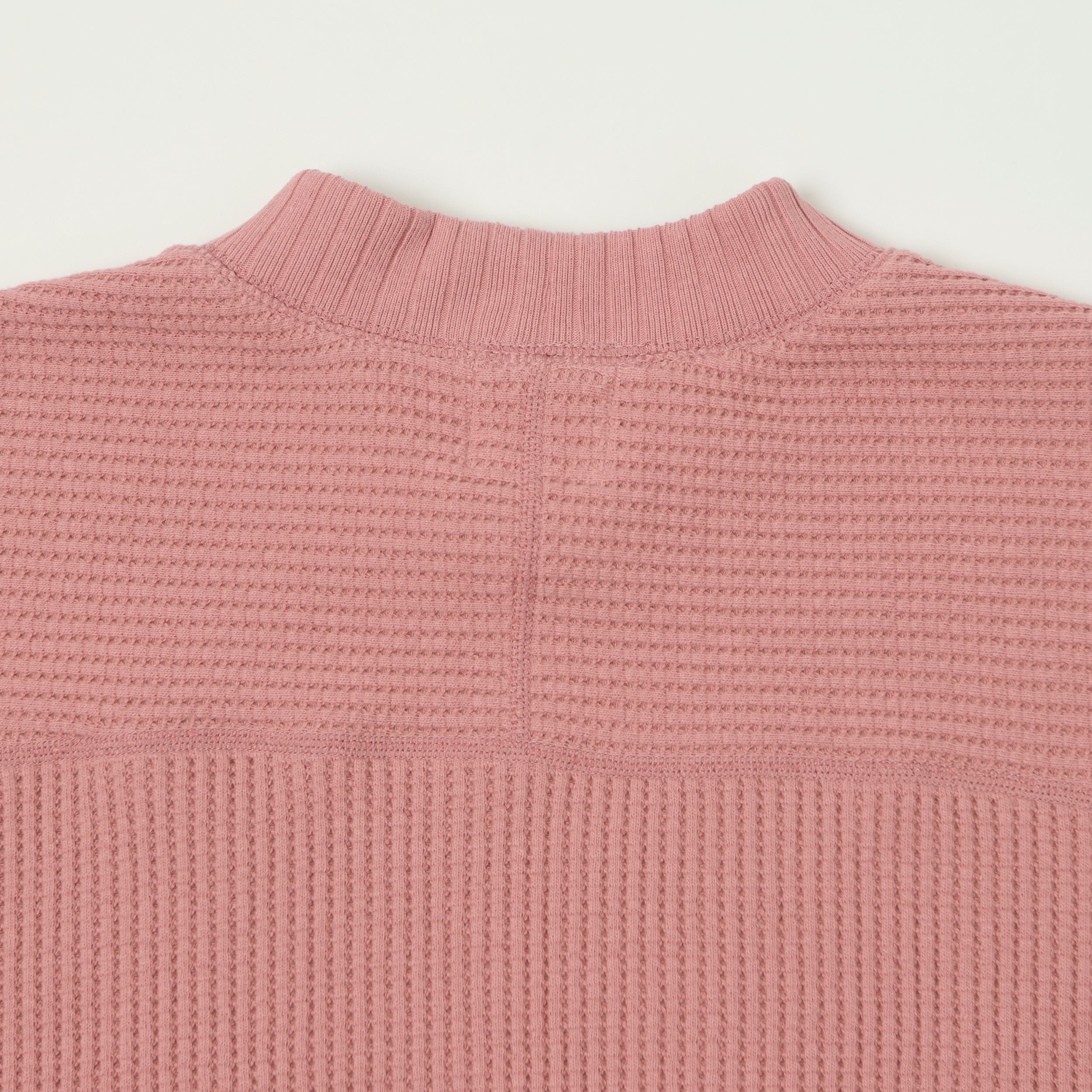 Jackman Midneck Waffle Sweatshirt - Old Raspberry