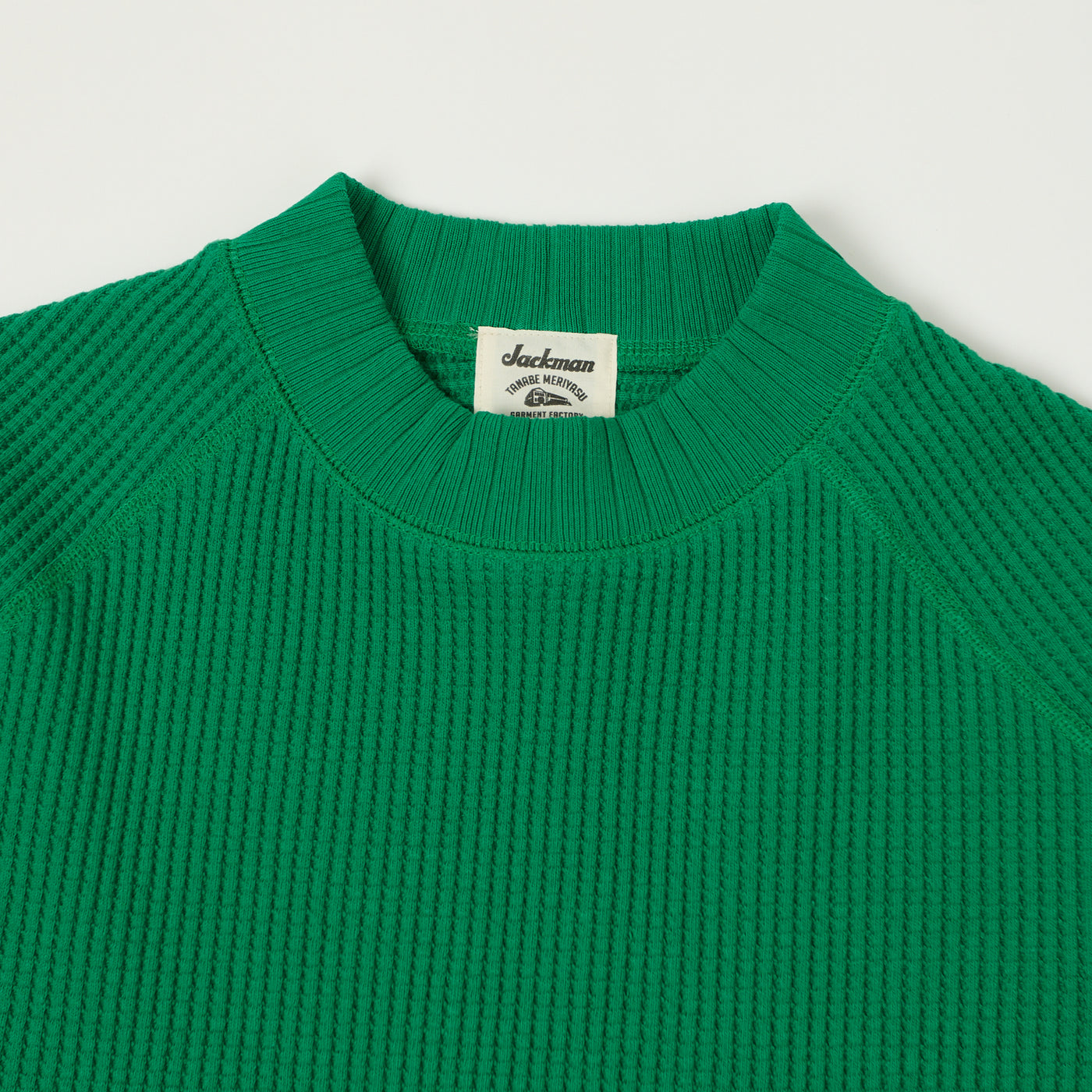 Jackman Midneck Waffle Sweatshirt - True Green